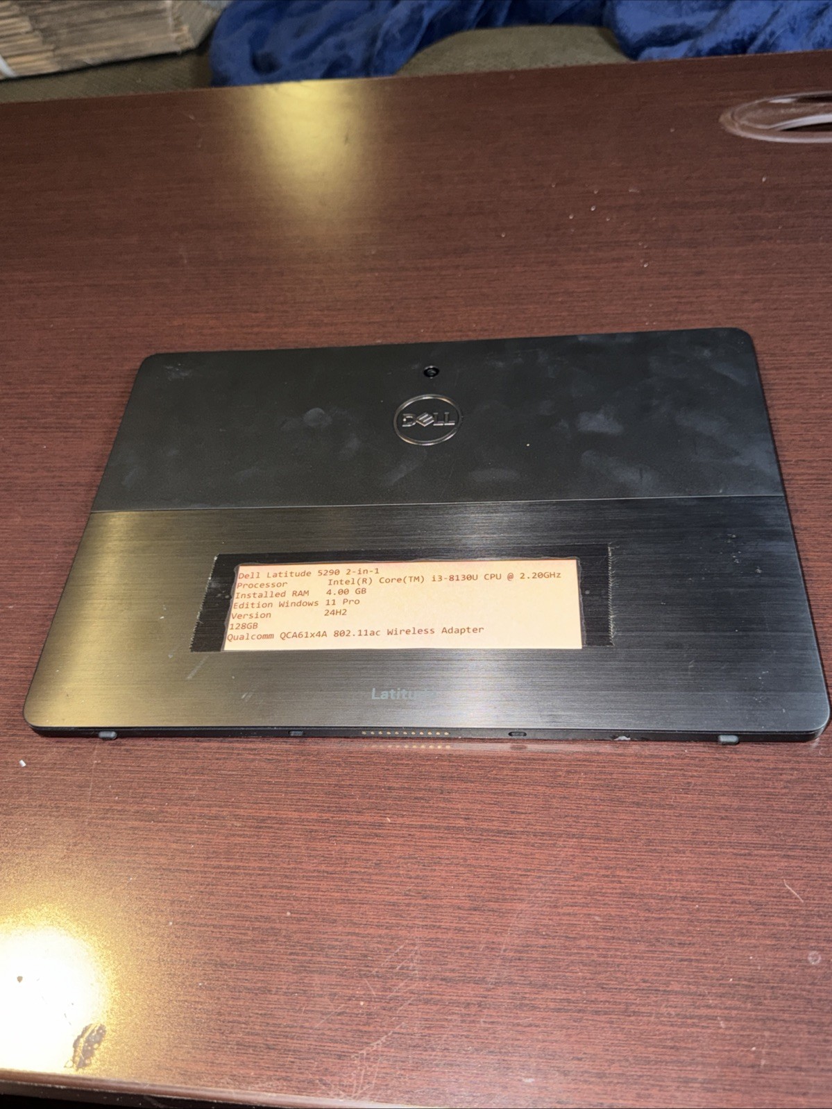 Dell Latitude 5290 12″ 2 in 1 Tablet i3-8130u 4gb Ram 128gb SSD Windows 11 Pro