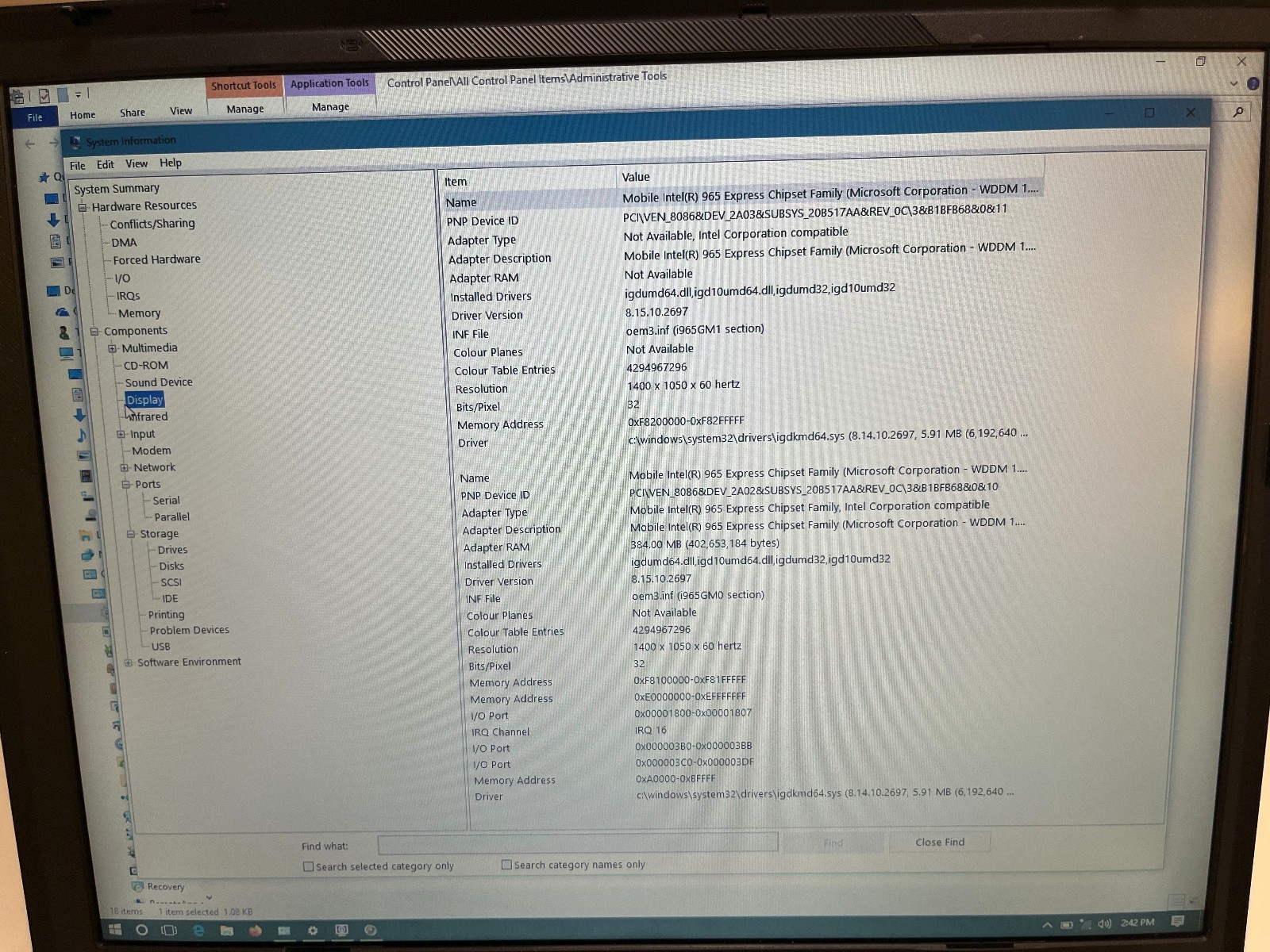 Vintage IBM Lenovo ThinkPad T61 14.1″ 4:3 SXGA+ Intel Core 2 Duo Retro Laptop