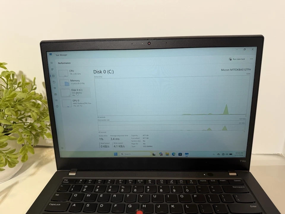 Lenovo ThinkPad T14s Gen 2a Ryzen 5 Pro 5650U 8GB/512GB SSD Windows 11 Pro