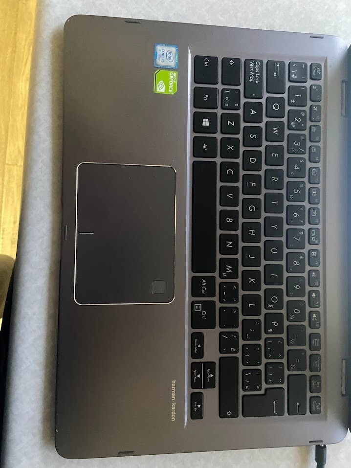 Used but still works good, Gray 2in1 Asus Zenbook Flip UX461FN.