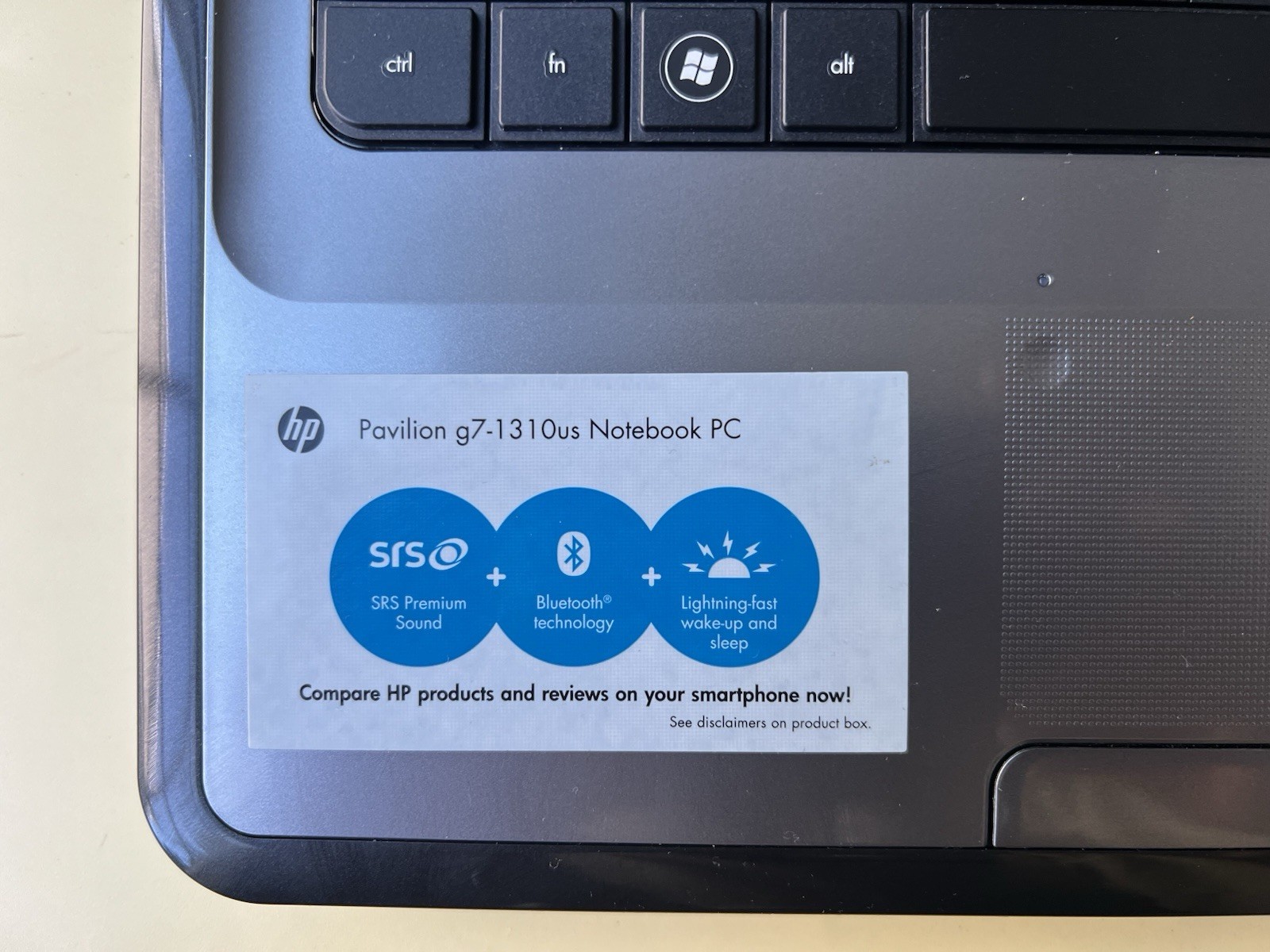 17″ HP Pavilion g7-1310us Core i3-2350M 8GB 128GB SSD WEBCAM BLUETOOTH 1600×900