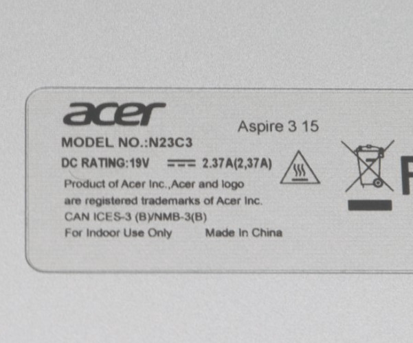 Acer Aspire 3 15 A315-24P 15.6″ AMD Ryzen 3 7320U 8GB RAM 128GB SSD