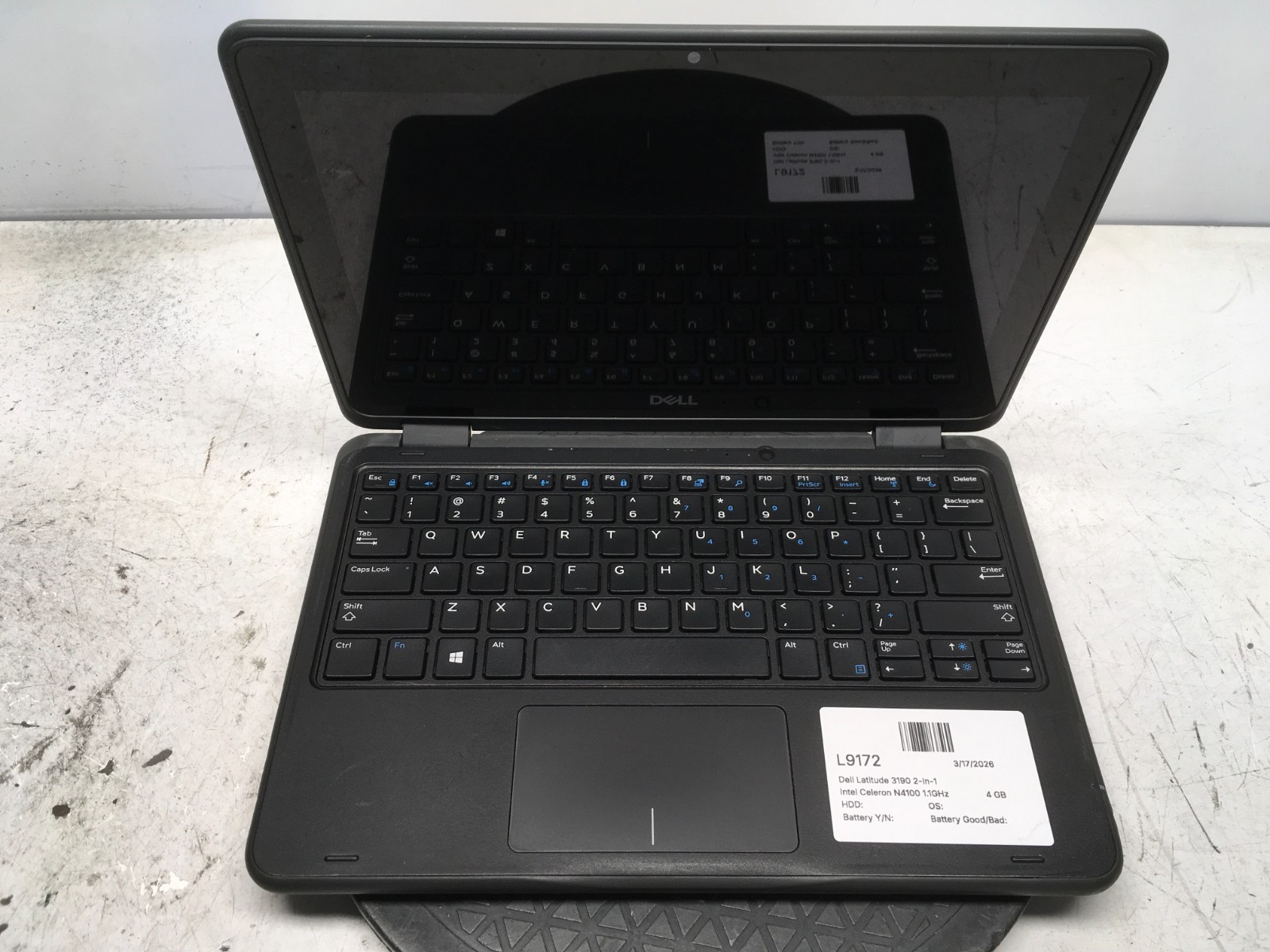 Dell Latitude 3190 2-In-1 Intel Celeron N4100 1.1GHz 4 GB NO HDD