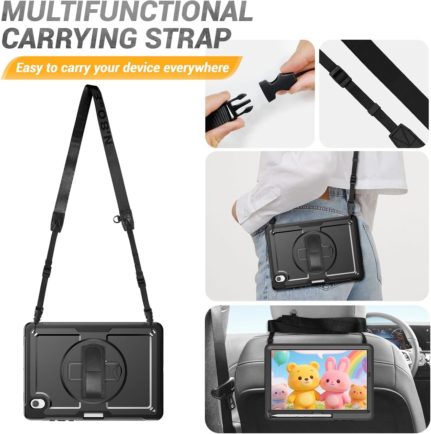 Case for Samsung Galaxy Tab S10 Lite / S10 FE 10.9 Inch, Full-Body Shockproof Ca