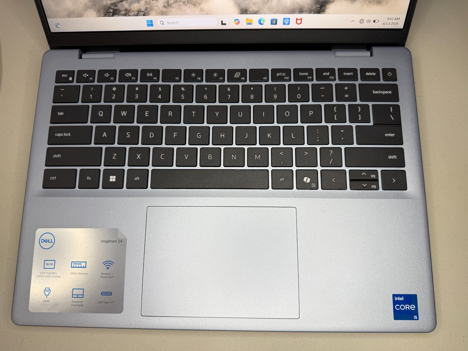 Dell Inspiron 14 P185G 14″ i5-1334U 1.3GHz Ice Blue 8GB RAM 512GB SSD WIN 11