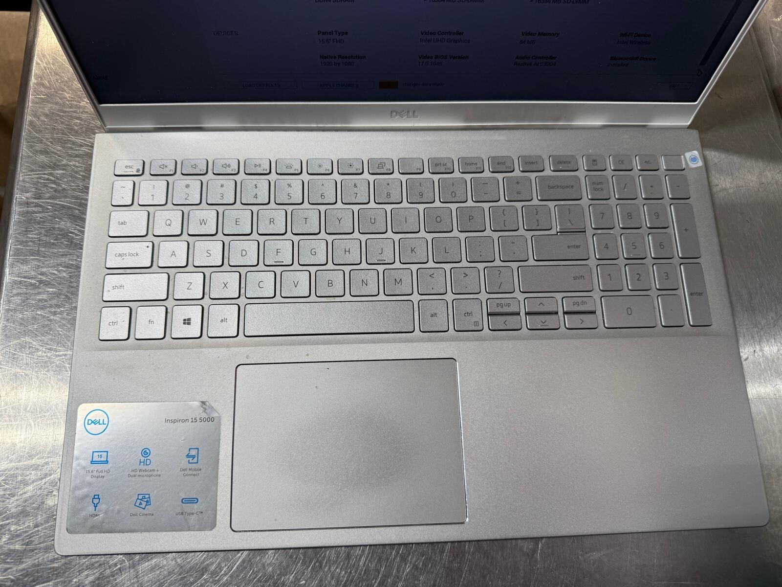 Dell Inspiron 5502 CPU i7-1165G7, 2.80GHz, 32GB RAM, 1TB SSD NVMe