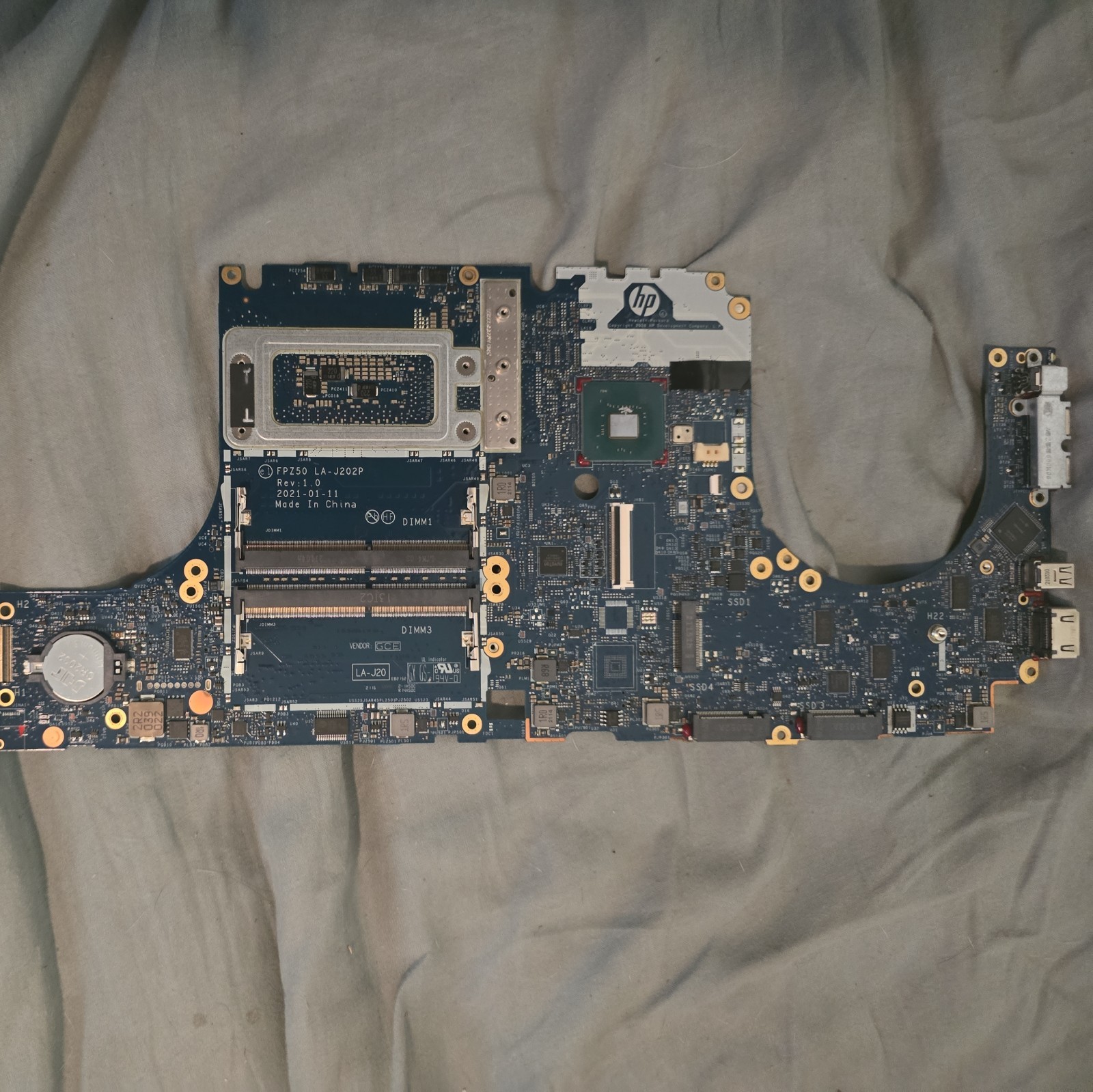 HP ZBook Fury 15 G7 motherboard only