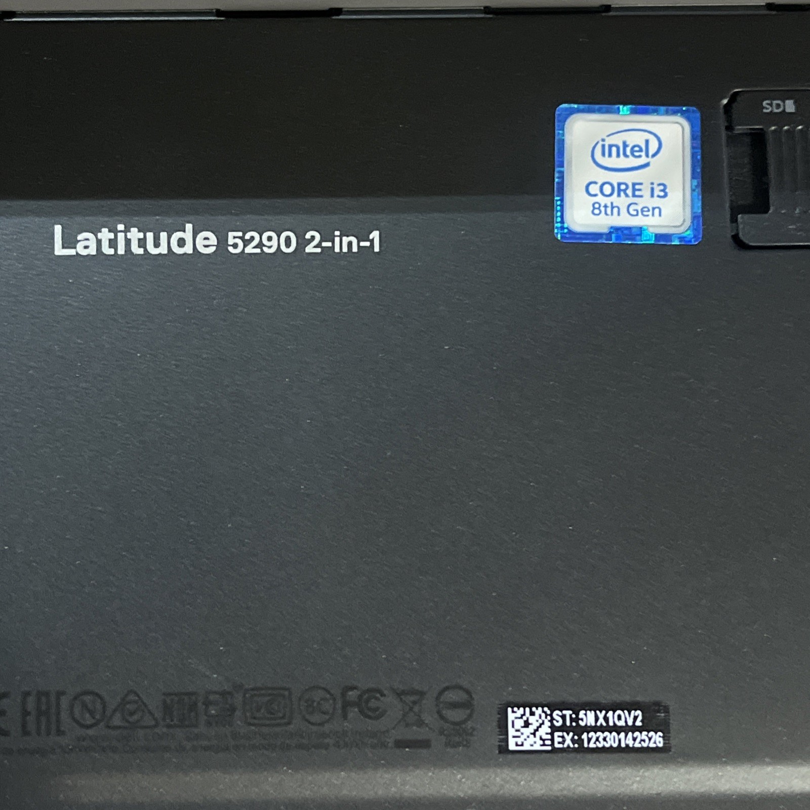 DELL LATITUDE 5290 2 IN 1 INTEL CORE I3-8130U 2.20GHZ 4GB RAM NO HD /