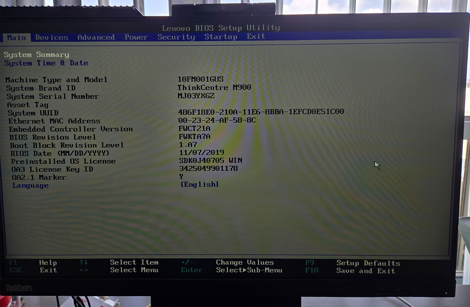 LENOVO THINKCENTRE M900 i7-6700T 2.80GHz 8GB 128GB SSD WIN 11 PRO