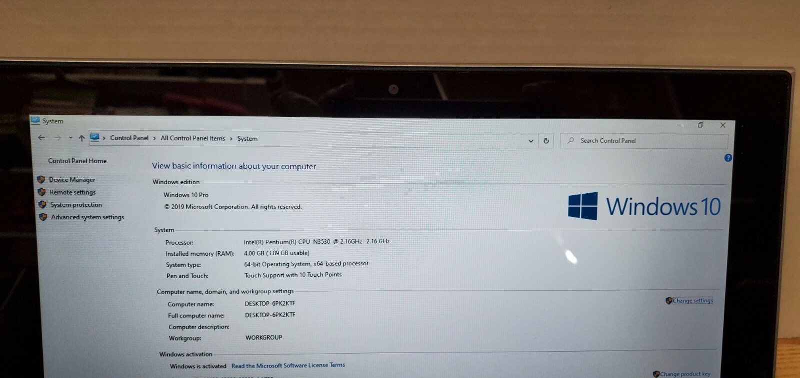 Dell Inspiron 11 3147, Window 10, Pentium N3530, 4GB RAM, 120GB SSD, 2in1 TouchS