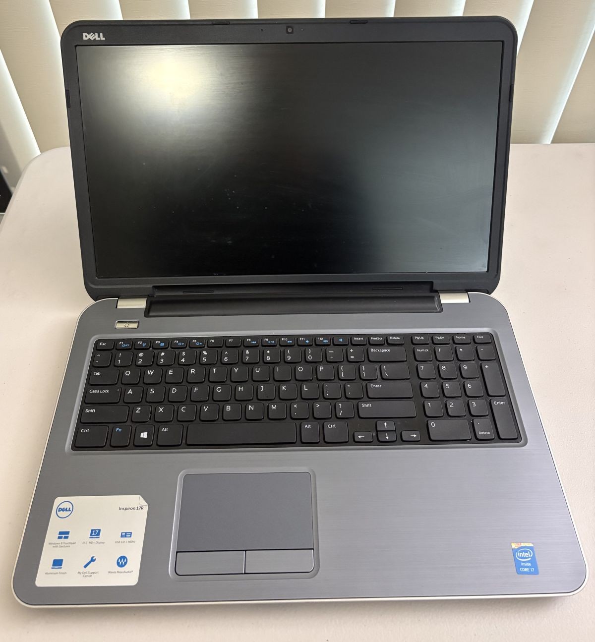Dell Inspirion 17R-5737 17.3″ Intel Core i7 16GB RAM For Parts/Repair