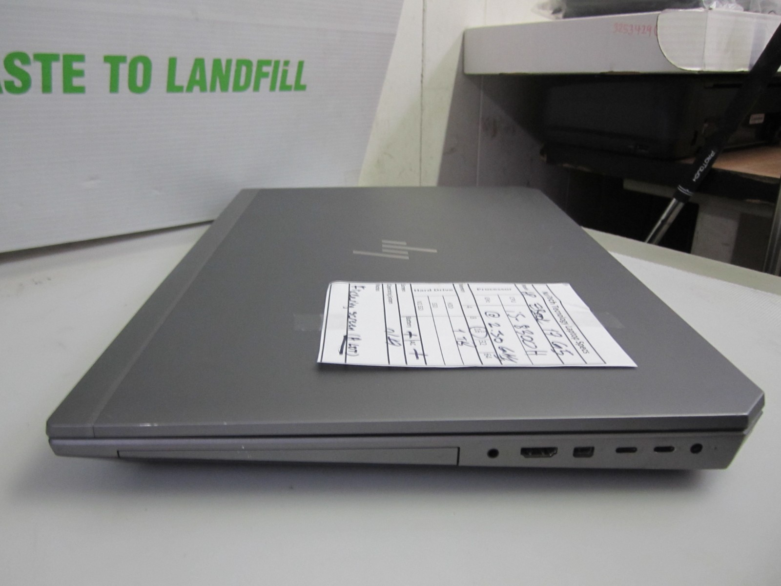 HP ZBook 17 G5 i5-8300H 2.3GHz 16GB/1TB NO OS Laptop + AC READ