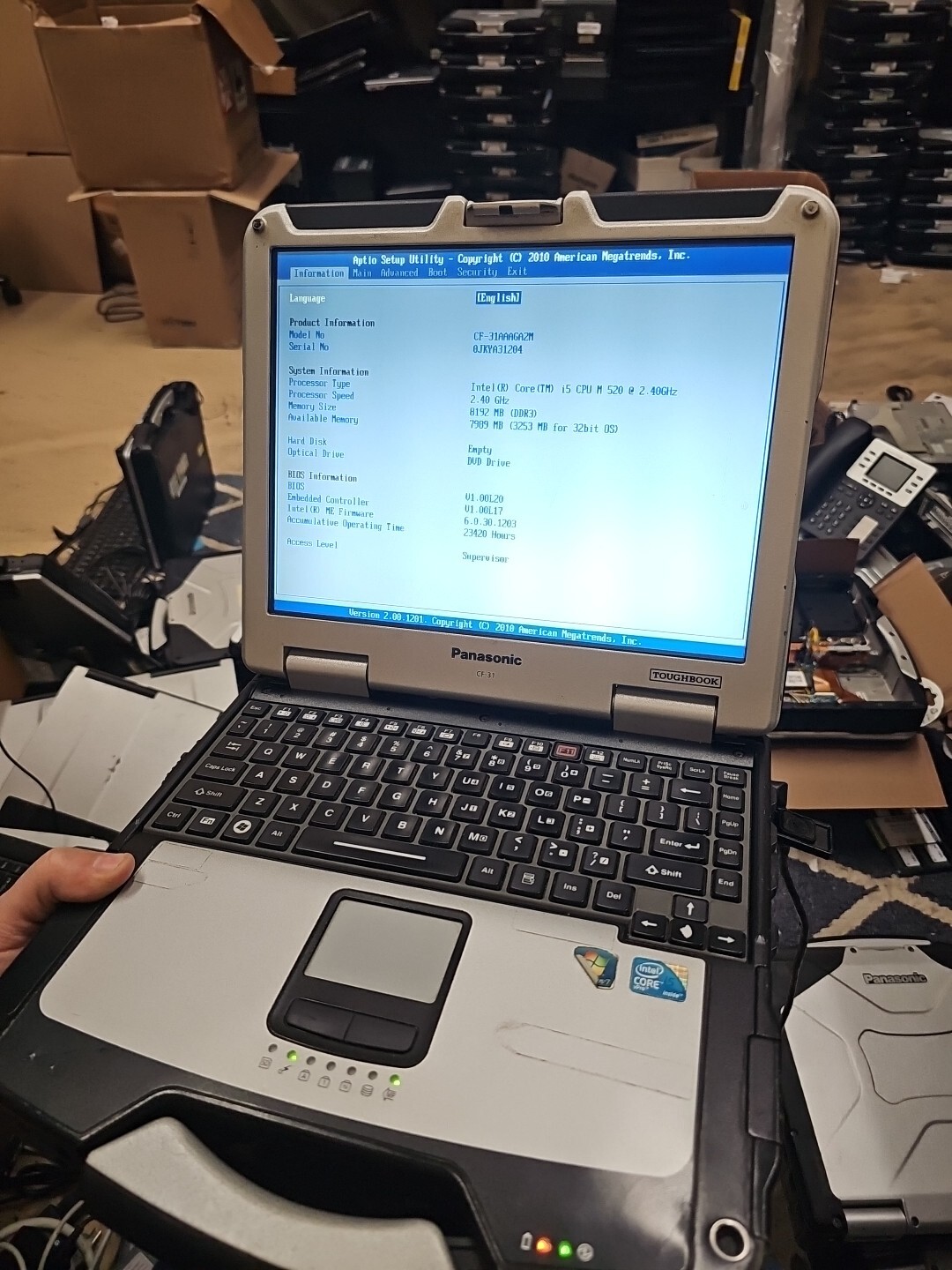 Panasonic Toughbook CF-31 MK-1 i5 520M @ 2.40GHz 8GB RAM DDR3 ( 23420HRS)