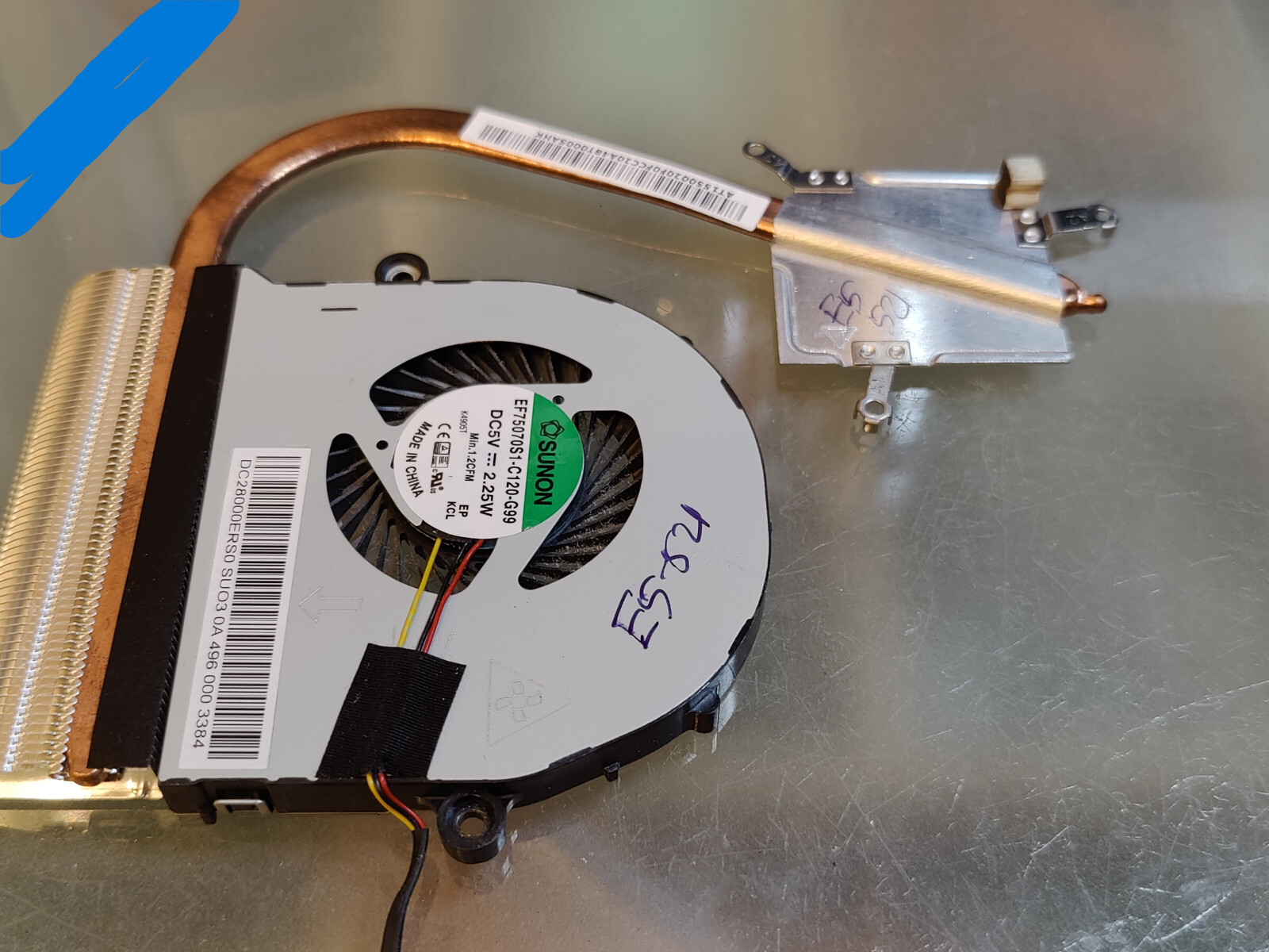 ACER E5-571 E5-521 E5-531 511 E5-551 HEATSINK FAN AT1550020F0 DC28000ERS0