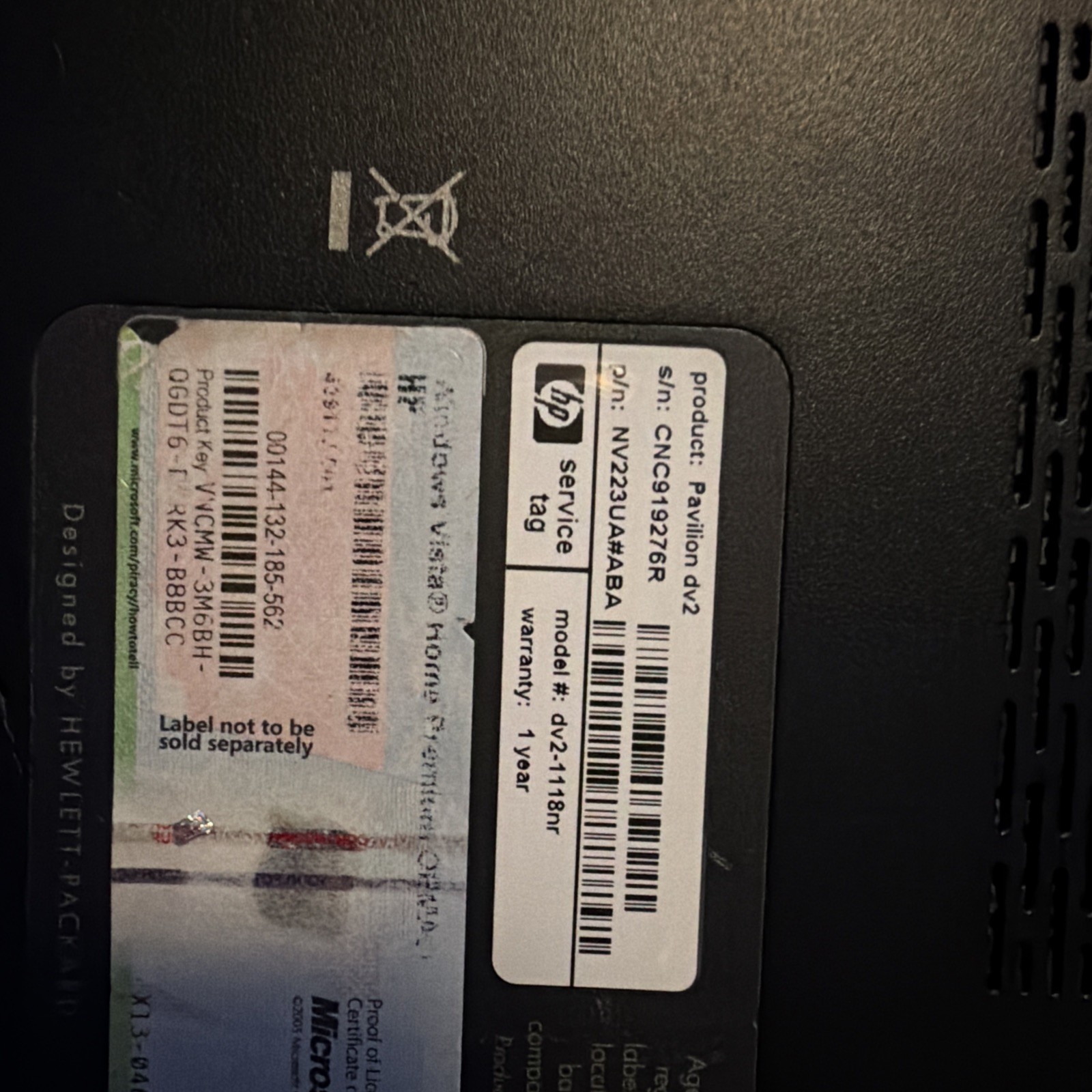 HP Pavilion dv2-1118nr 12.1″ Laptop AMD Athlon 2GB RAM 230GB HDD