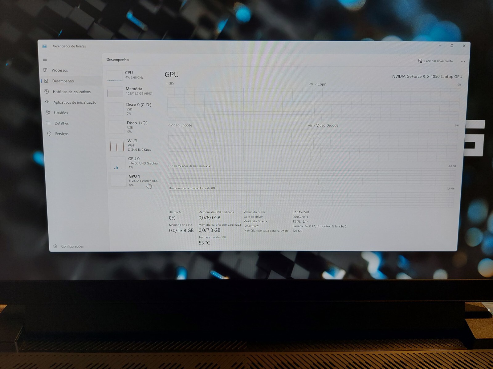 Dell G15-5530 Laptop i7-13650HX, 16GB, 1TB NVMe, RTX 4050, 15.6″ QuadHD-240Hz.