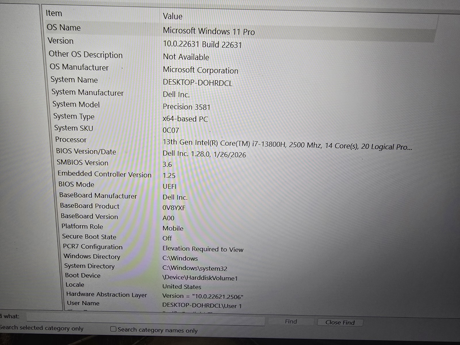 Dell Precision 3581 15.6 i7-13800H 2.5GHz 32GB RAM 512GB SSD RTX A1000 6GB Touch