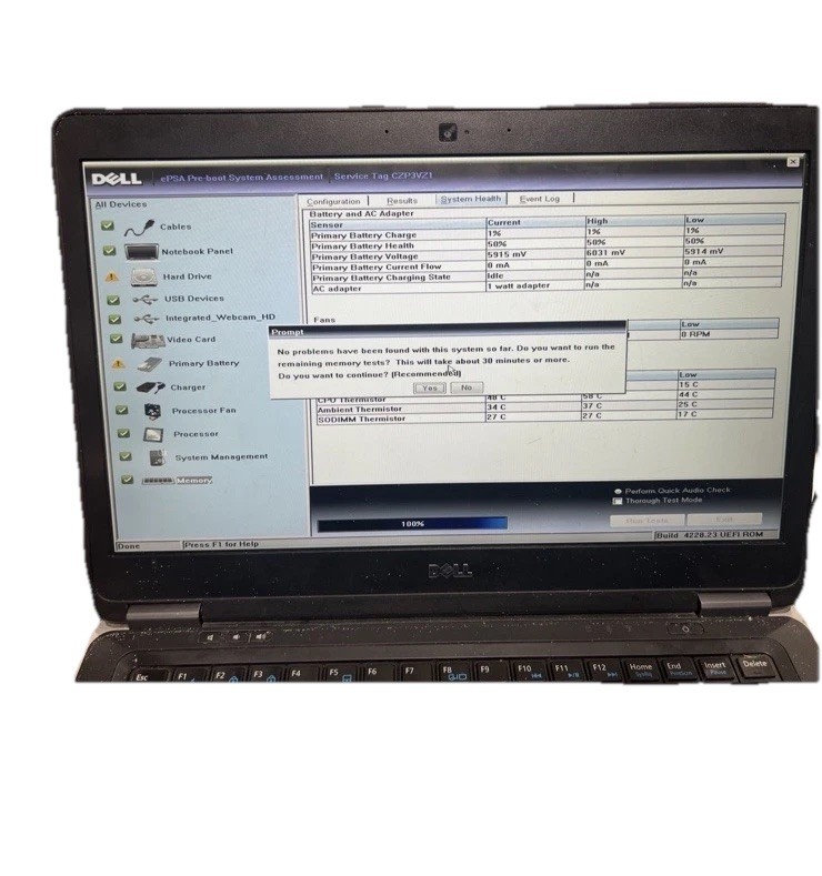 Dell Latitude E7440 i3-4030U@1.90GHz, 8 GB RAM, 14″, No HDD **Turns On