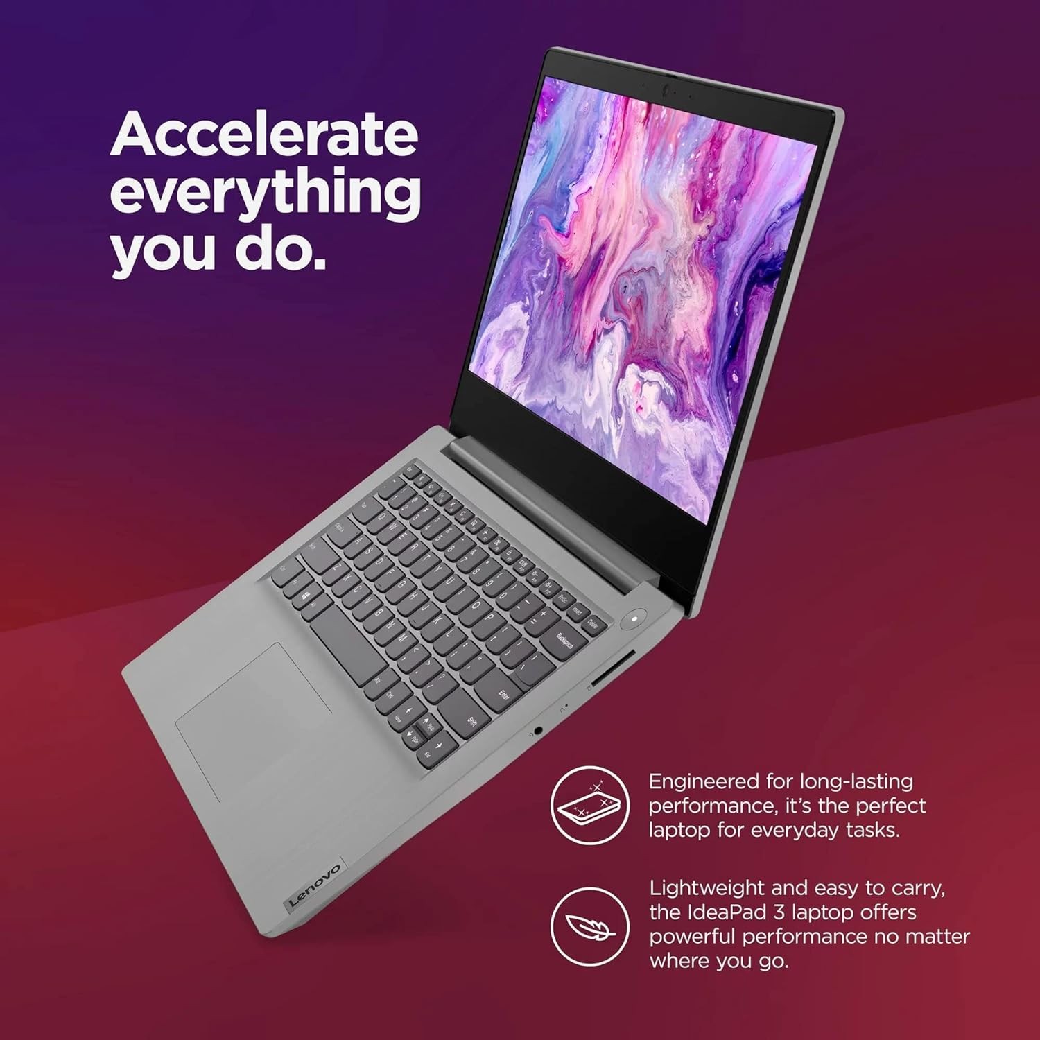 Lenovo IdeaPad 3i 14 Laptop Student and Business Intel i3-1115G4 8GB RAM, 256GB