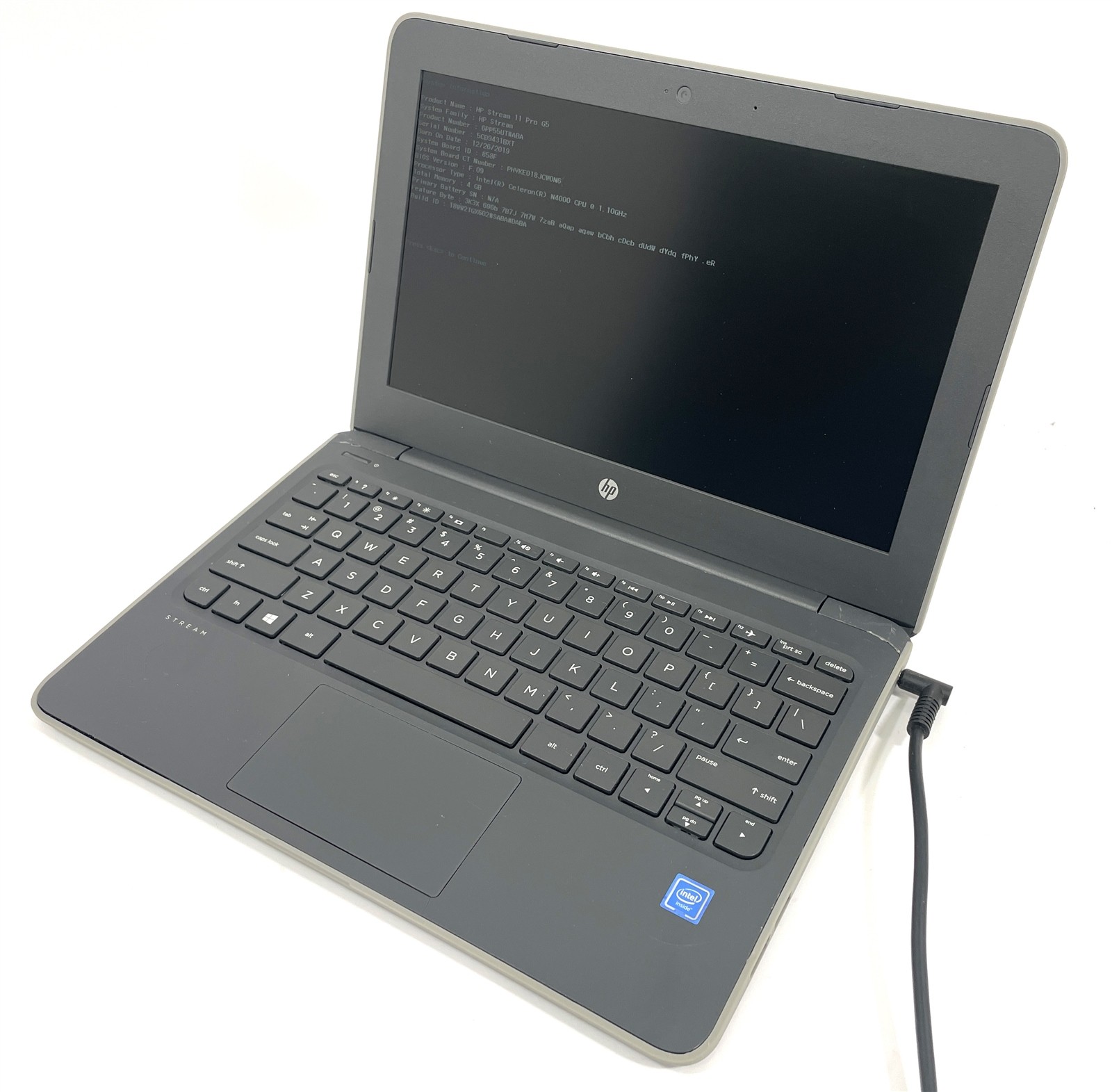 HP Stream 11 Pro G5 Celeron N4000 63GB HDD 4GB RAM UHD 600 – No OS / Battery