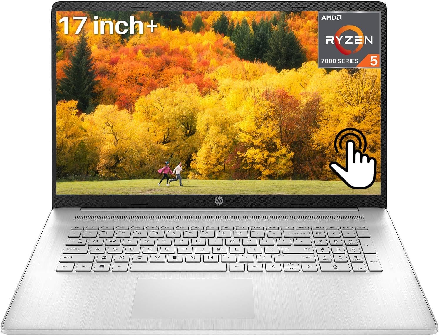 HP 17.3″Touch Laptop computer Win11P 4.5GHz AMD-R5-7530U UpTo 64GB RAM 2TB SSD
