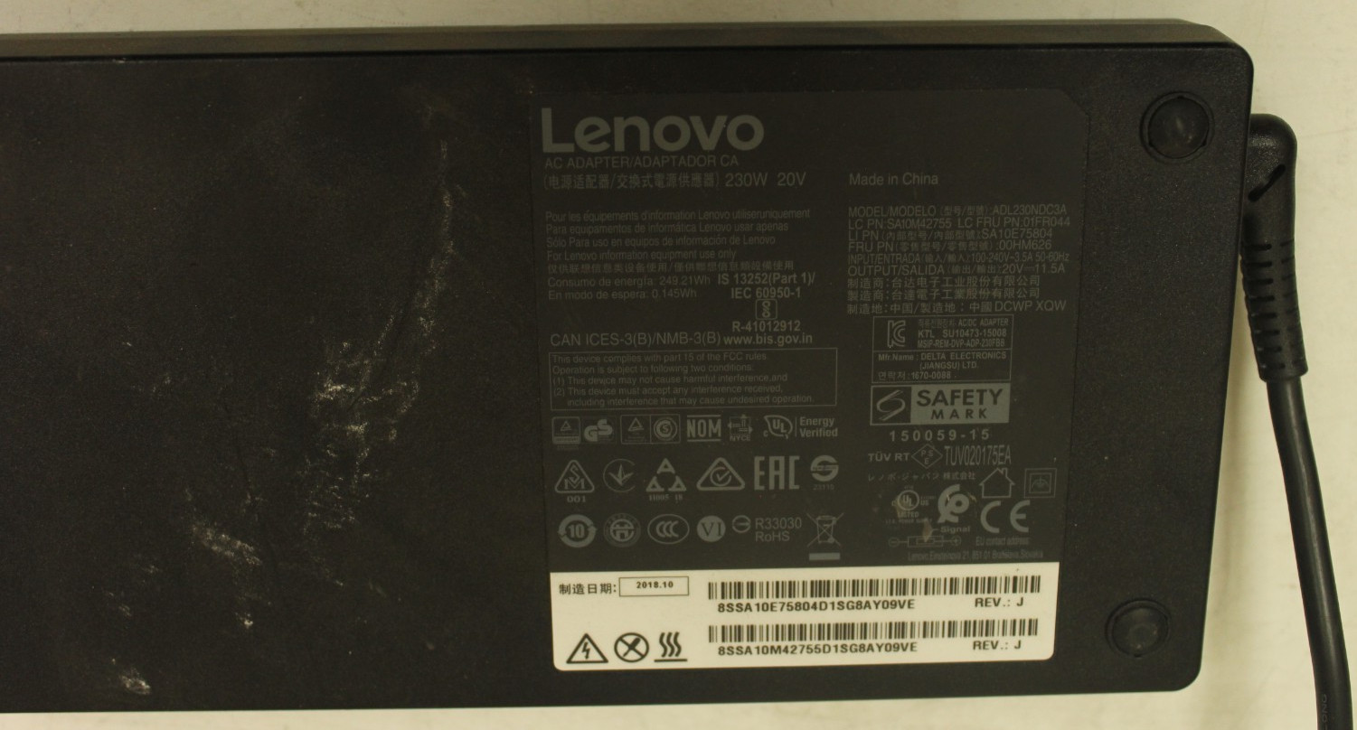 LENOVO ADL230NDC3A 230W 20V AC ADAPTER
