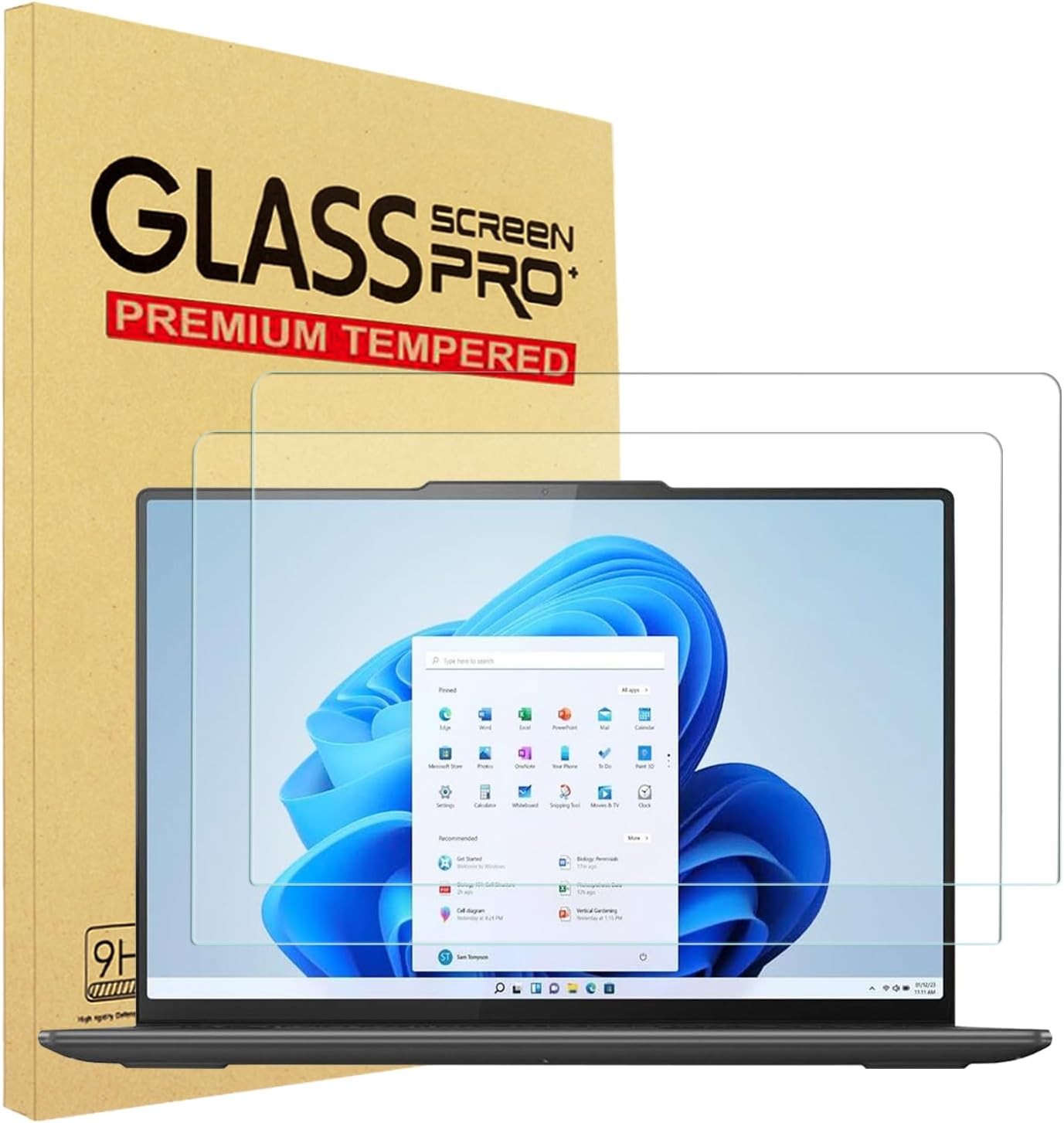 16 Inch Tempered Glass Screen Protectors – 2 Pack for Lenovo Yoga Pro 9i Gen 9