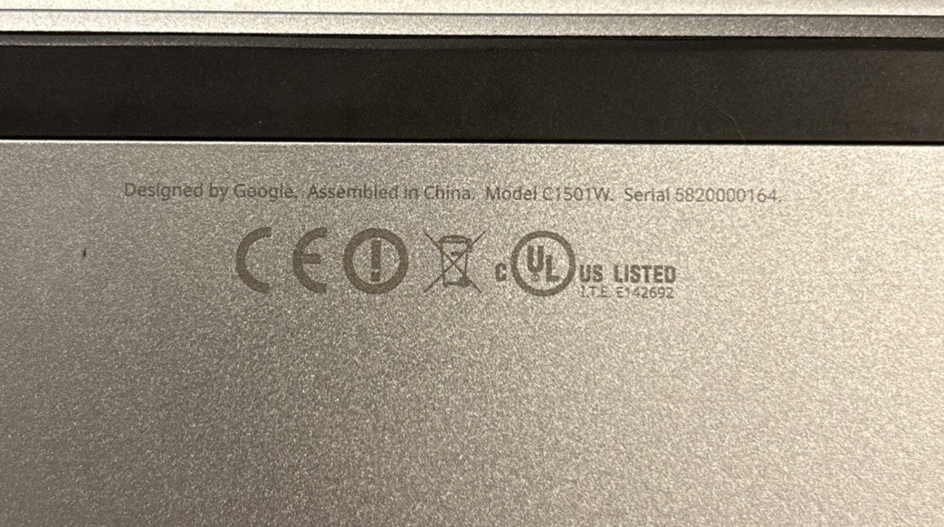 Rare Google Pixel Chromebook C1501W 2015 TESTED WORKS