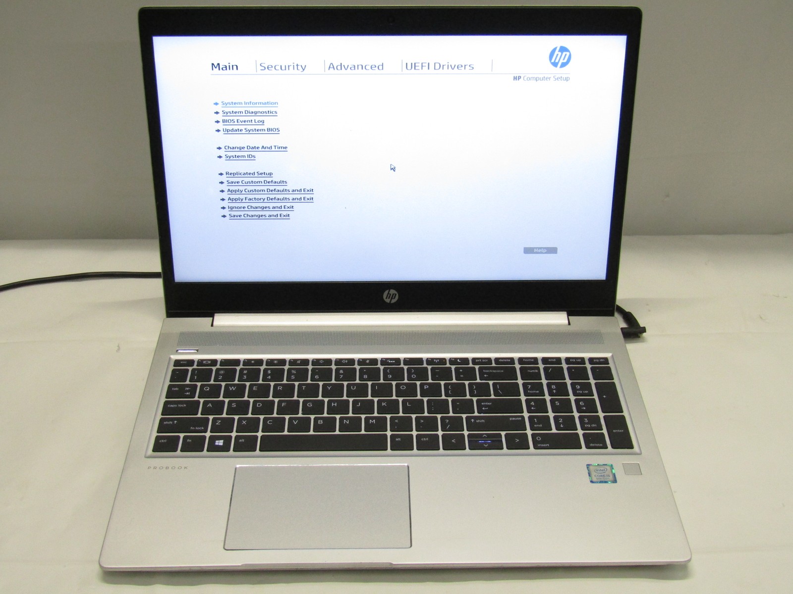 HP ProBook 450 G6 1.60GHz i5-8265U 8GB RAM 256GB SSD 15.6″ FHD NO OS/Battery