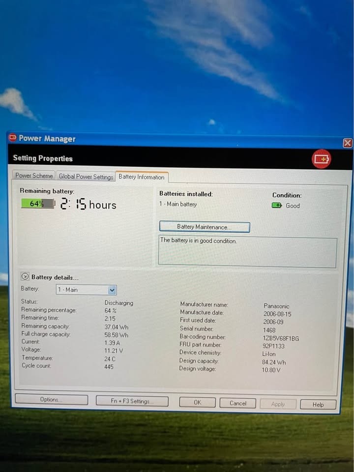 IBM Lenovo ThinkPad T60p