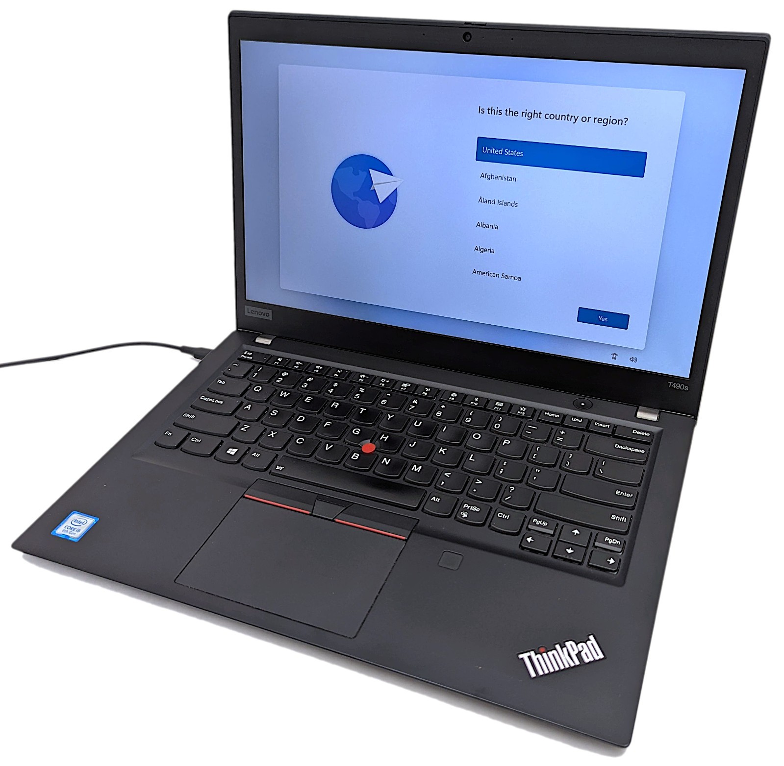 Lenovo ThinkPad T490s 14″ Laptop i5-8265U 1.60GHz 8GB RAM 256GB NVMe Win 11 Pro