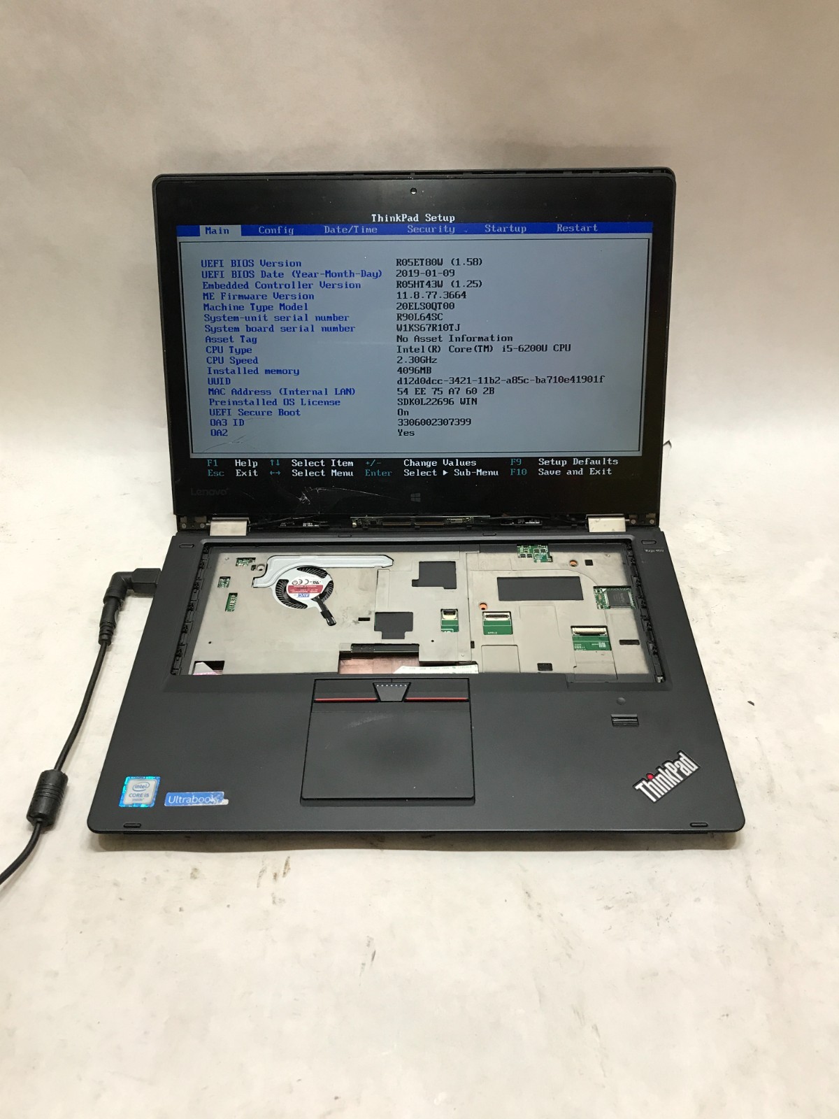 Lenovo ThinkPad Yoga 460 14″ Intel Core i5 4GB RAM NO HDD/OS For Parts READ – DW