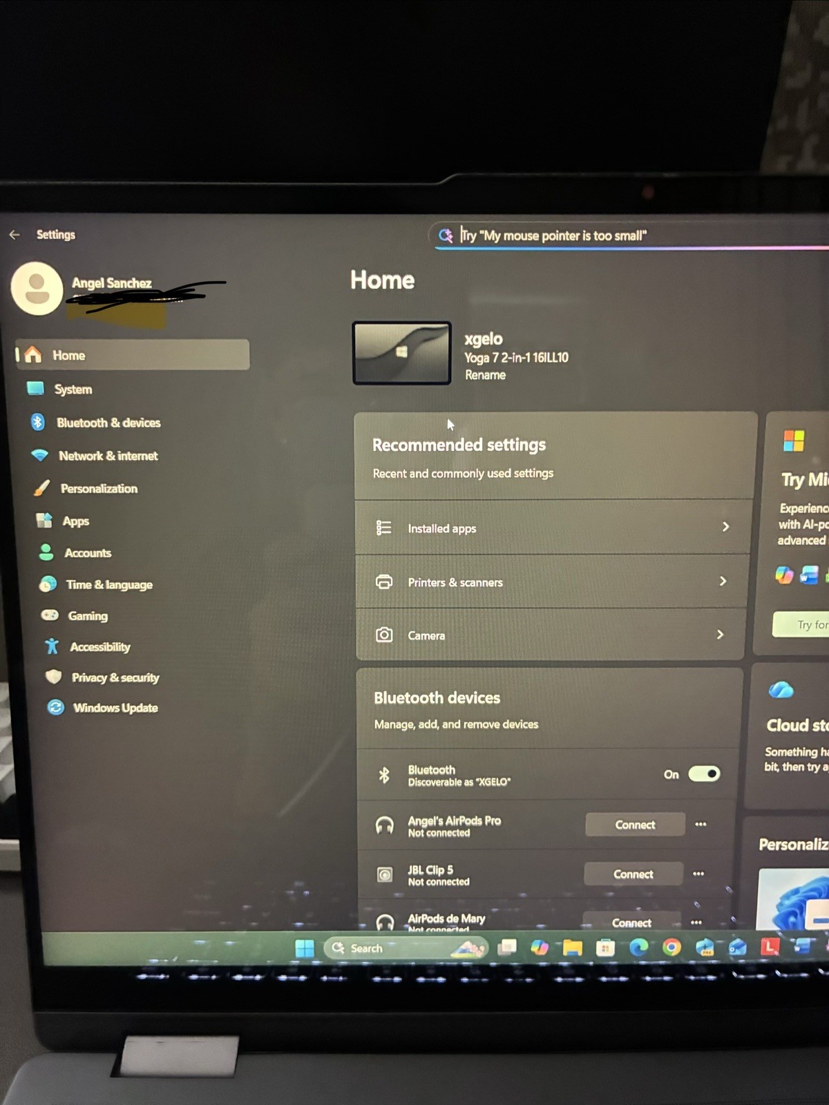 Lenovo Yoga 7 2-in-1 16IML10 16in Touch iCore Ultra 5 16GB 477GB SSD