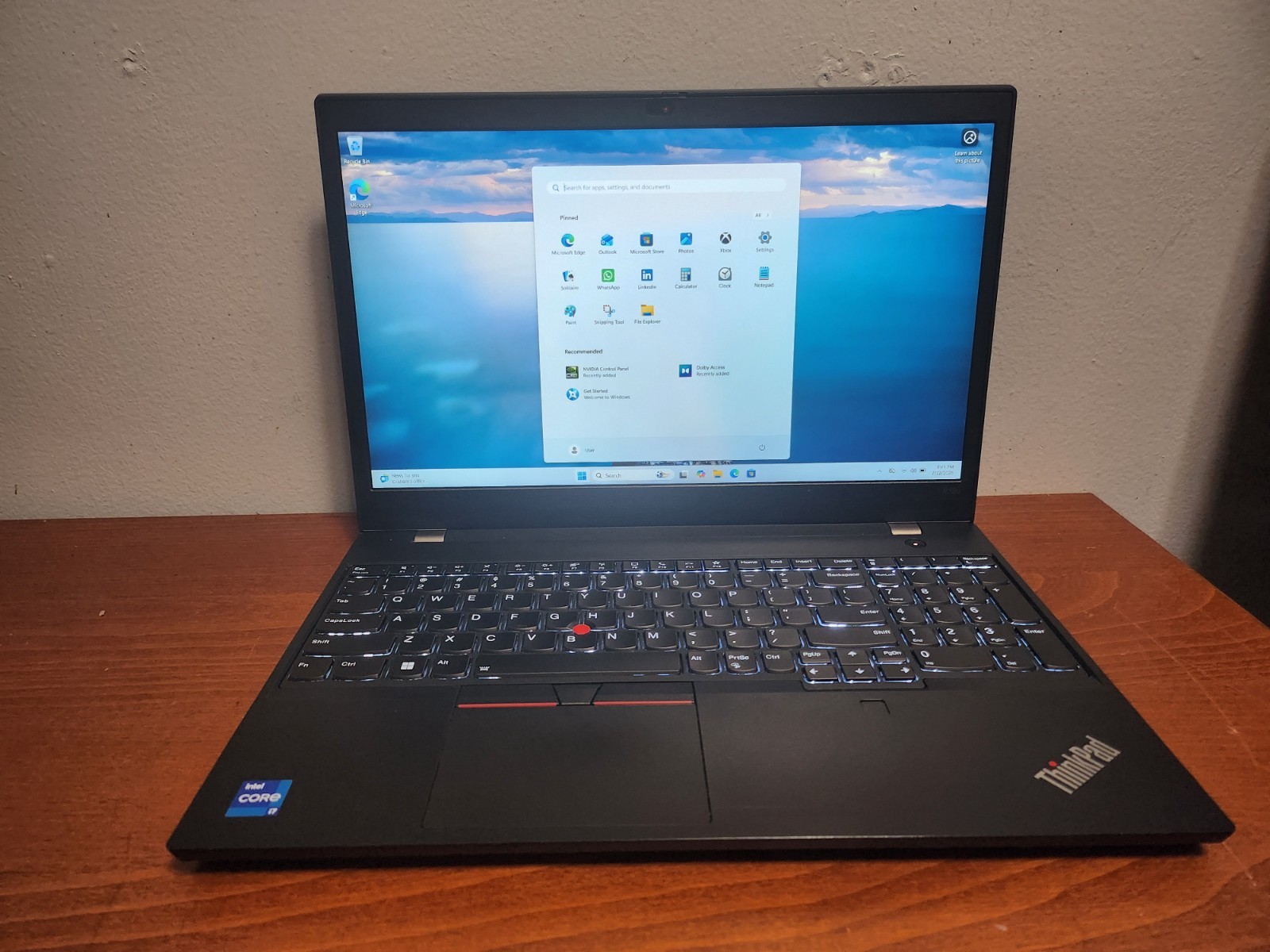 Lenovo Thinkpad P15v Gen 3 i7-12700H 512GB SSD 16GB DDR5 NVIDIA T600 W11P