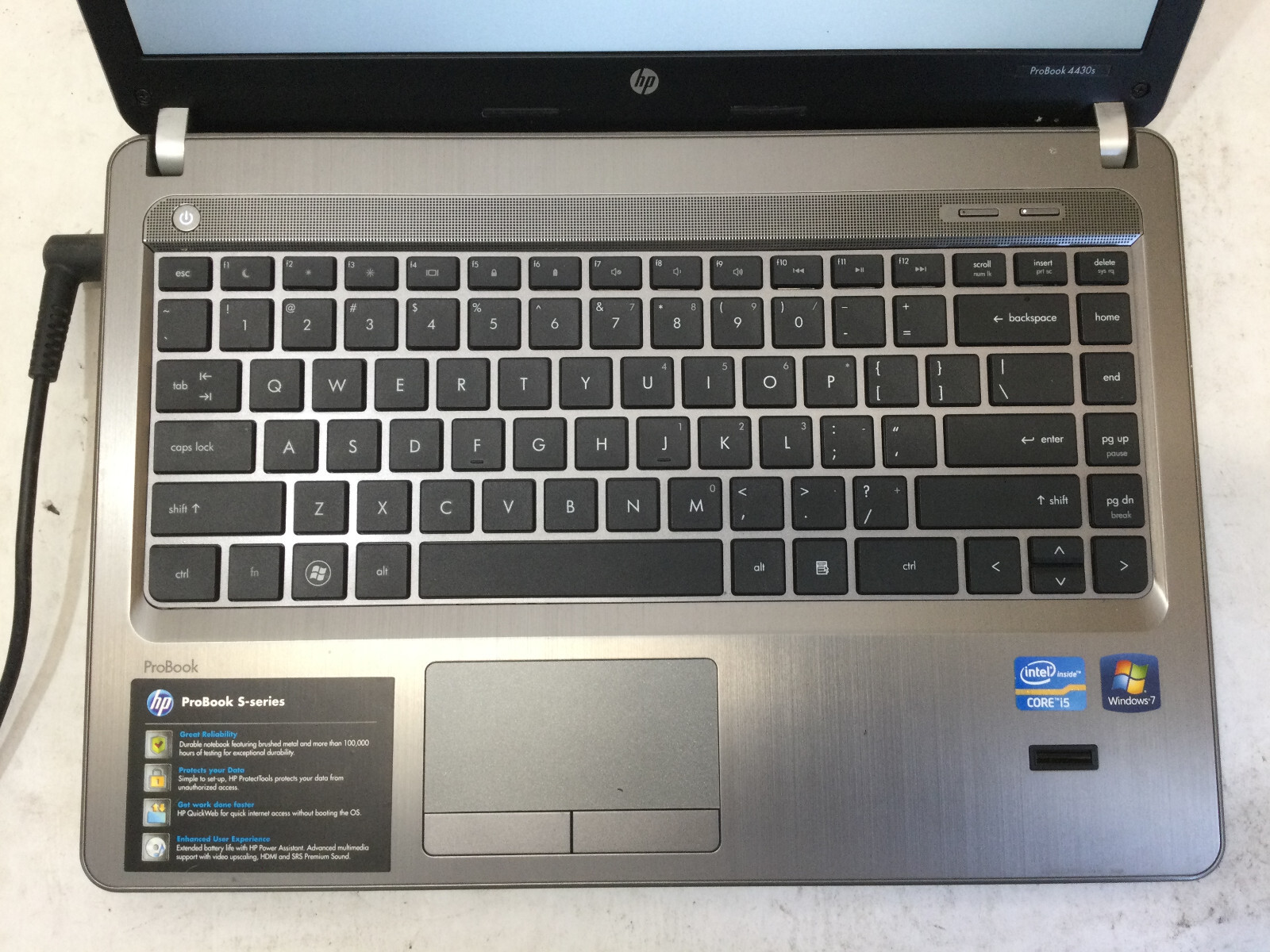 HP PROBOOK 4430S – FOR PARTS – INTEL CORE I5 – NO RAM – READ DESCRIPTION – BB!!!