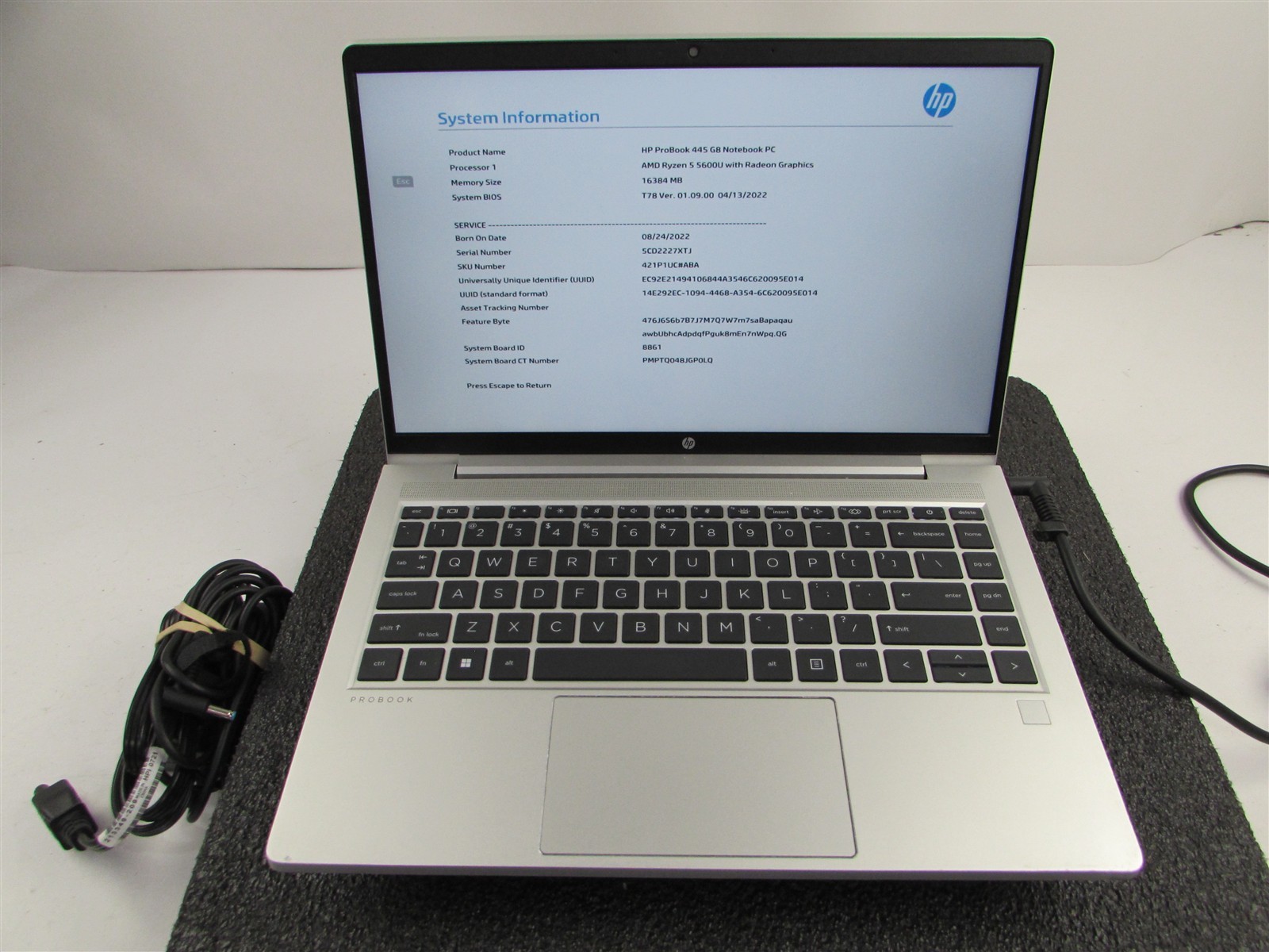 HP PROBOOK 445 (G8) FHD AMD RYZEN 5 5600U 512GB SSD 16GB RAM AMD GPU WIN 11 PRO