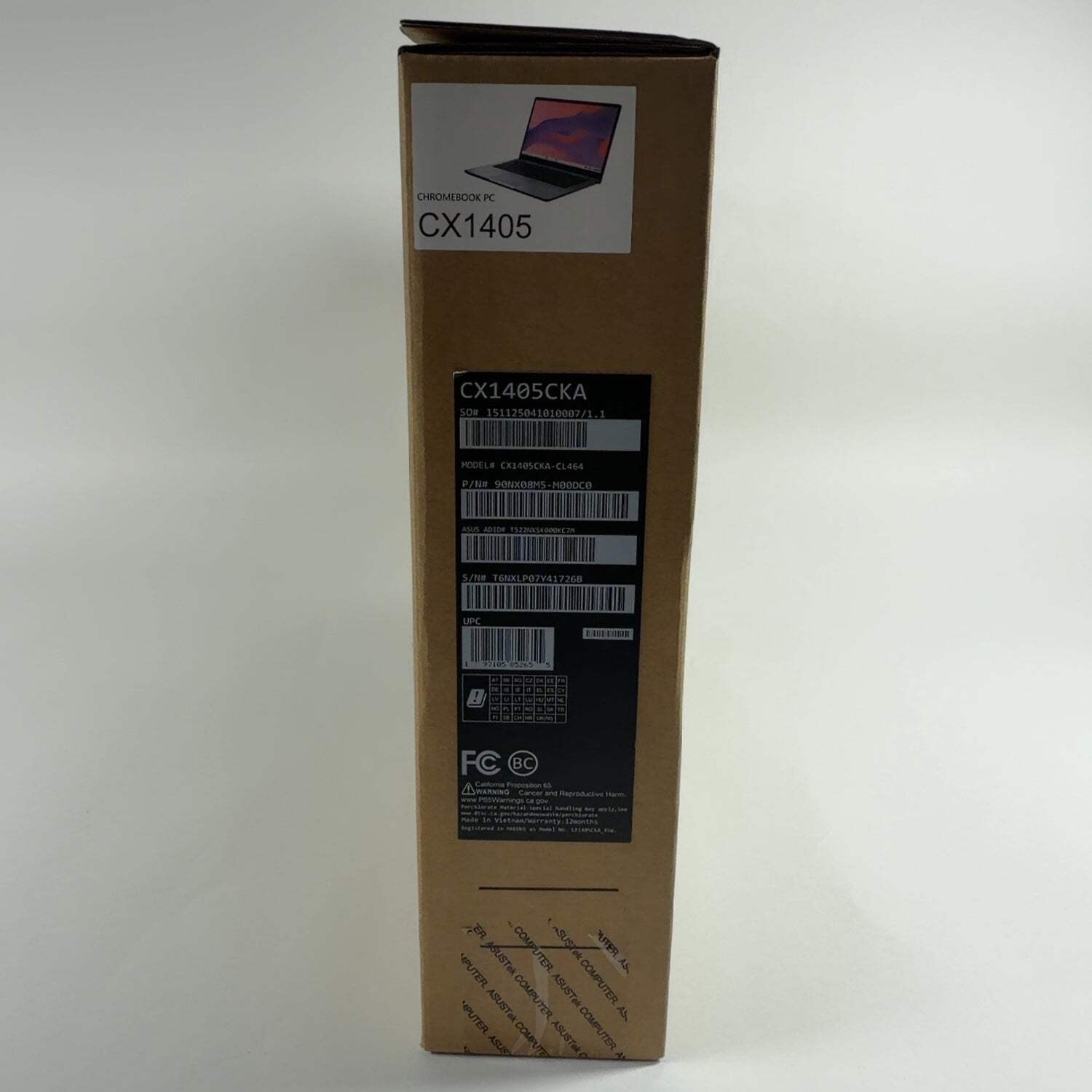 New Asus Chromebook CX1 1405 14″ 1.1GHz 4GB RAM 64GB