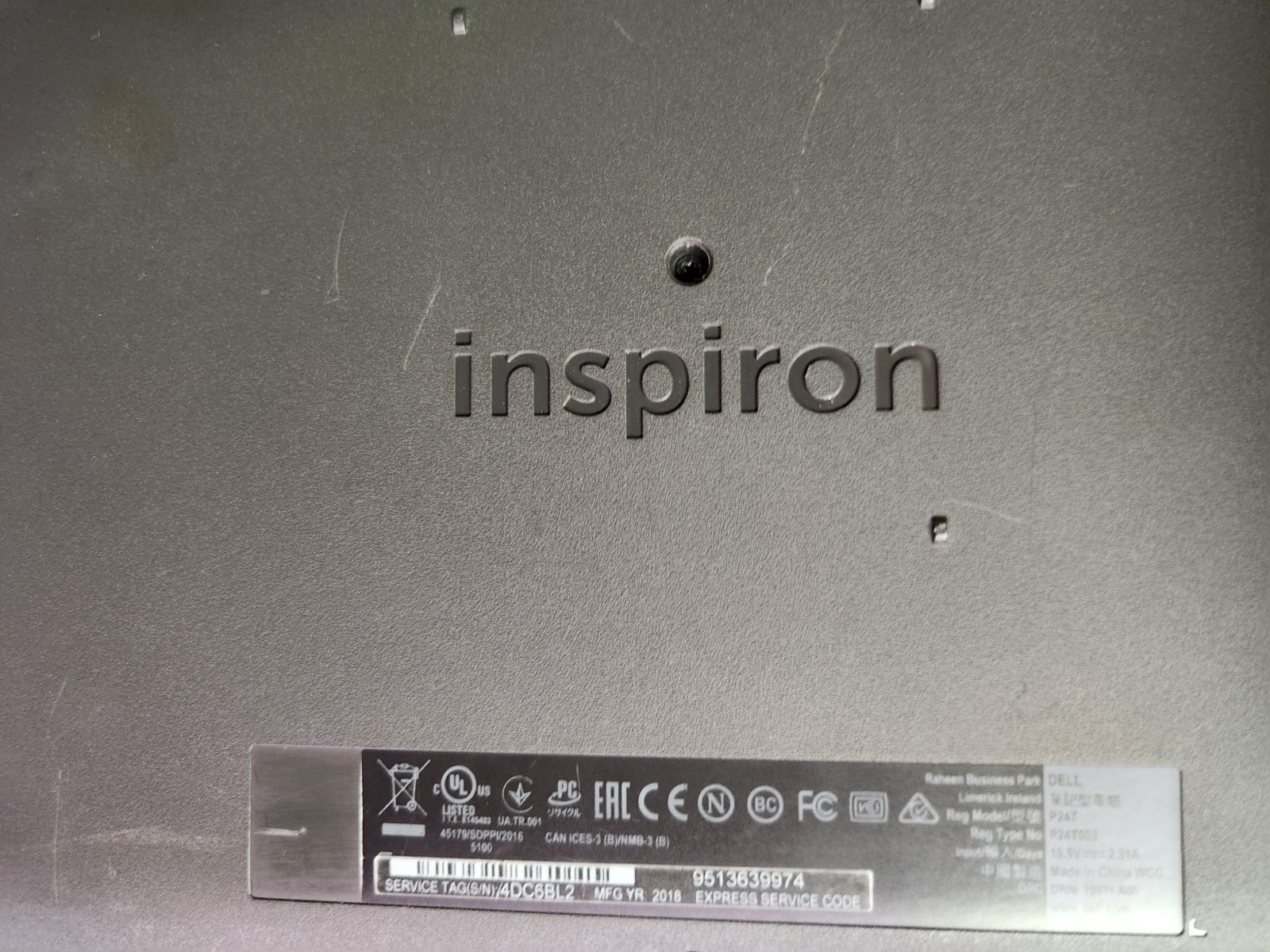 Dell Inspiron 11 3180 AMD A6-9220e @ 1.6GHz 4GB RAM 32GB eMMC Good Battery