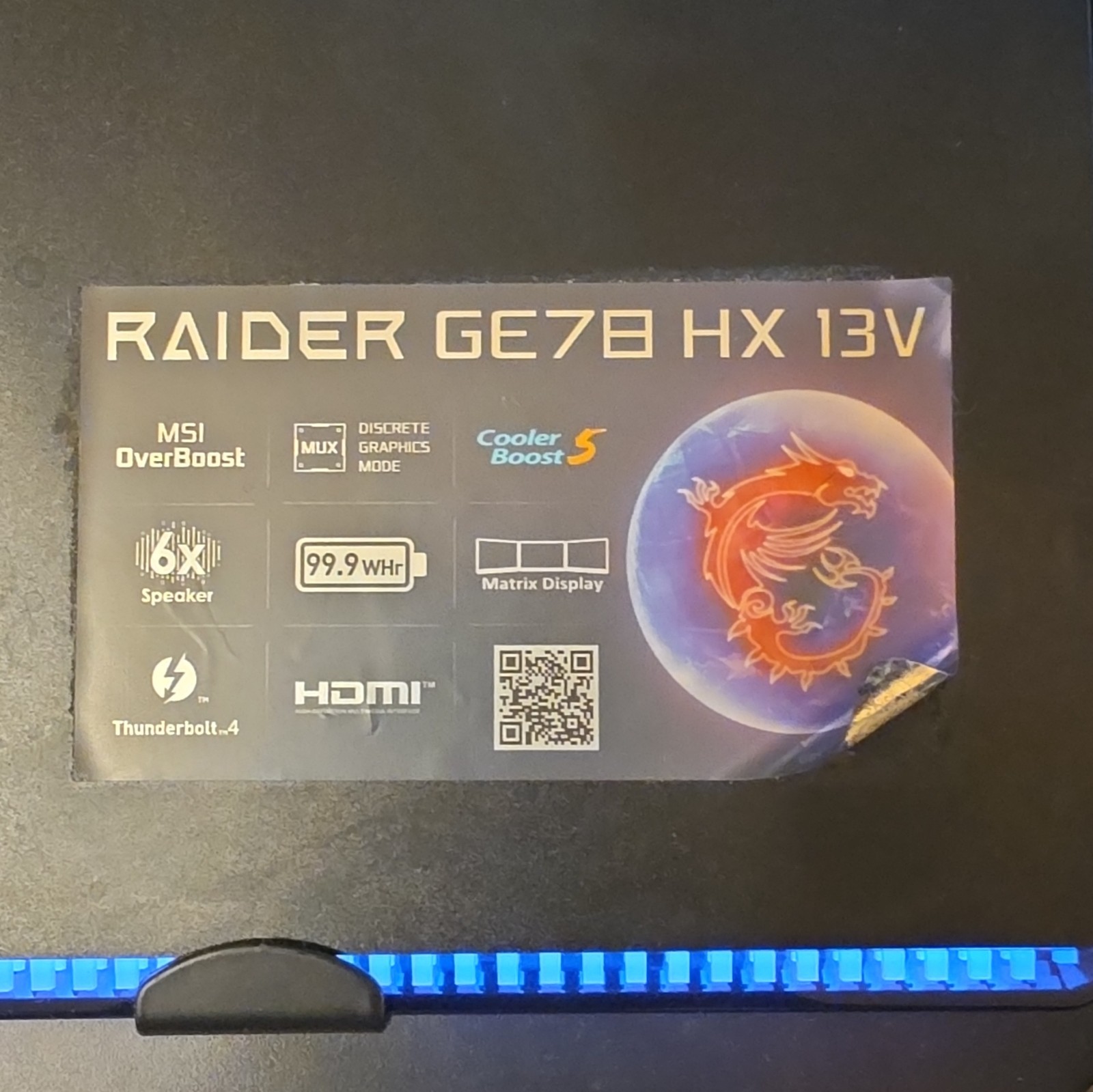 MSI Raider GE78 HX 13V i9-13950HX 64GB DDR5 2TB SSD RTX 4080 17″ QHD