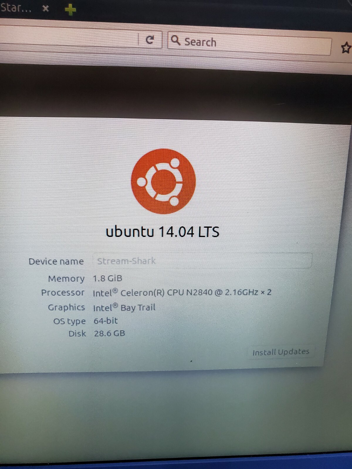 HP Stream 11-d010wm 11.6″ Laptop Intel Celeron-N2840 1.8GB 28GB READ