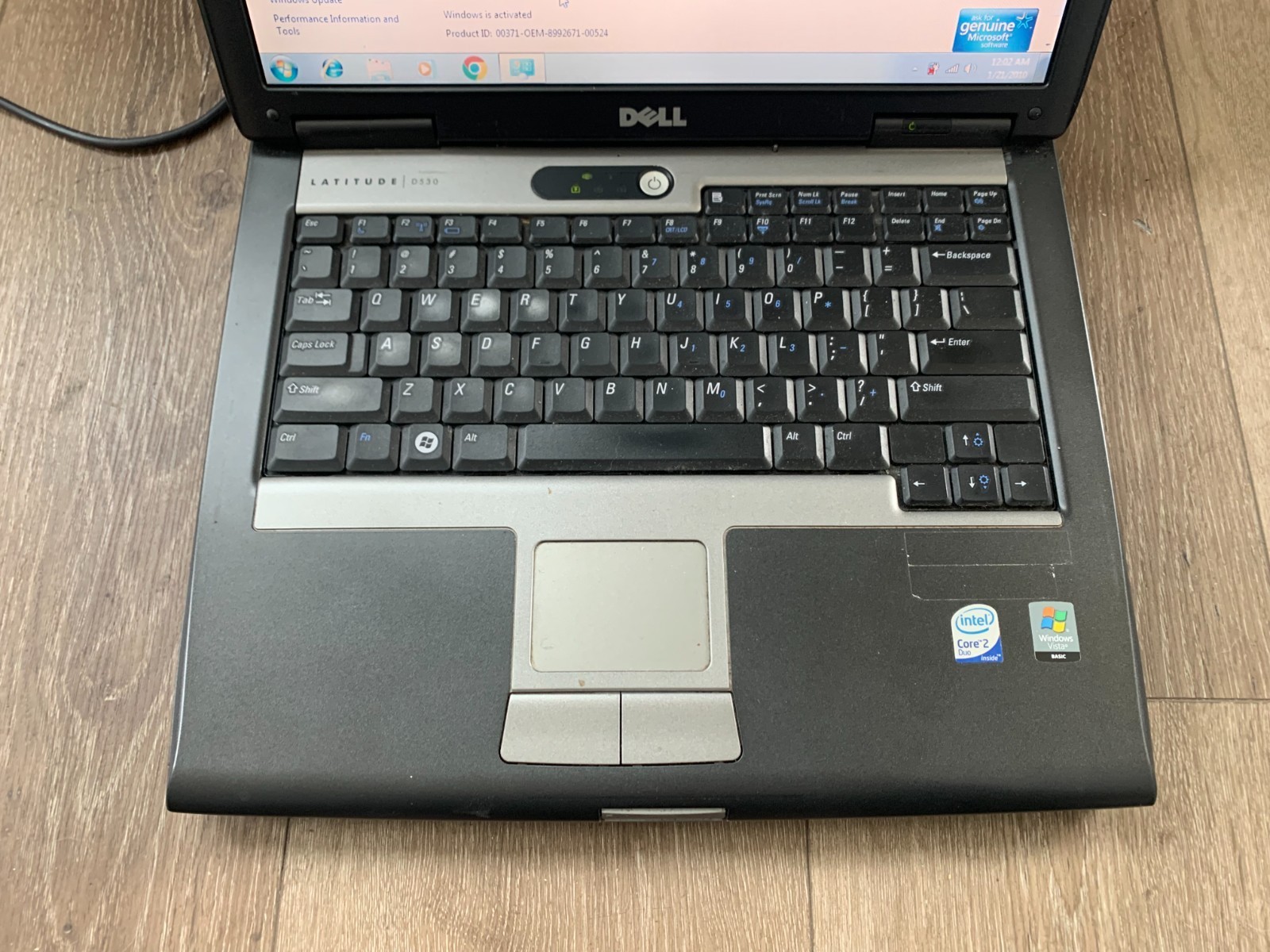 Dell Latitude D530 15″ Intel Core 2 Duo T7250 2.00GHz 4GBRam 320GB HDD Win7 Pro