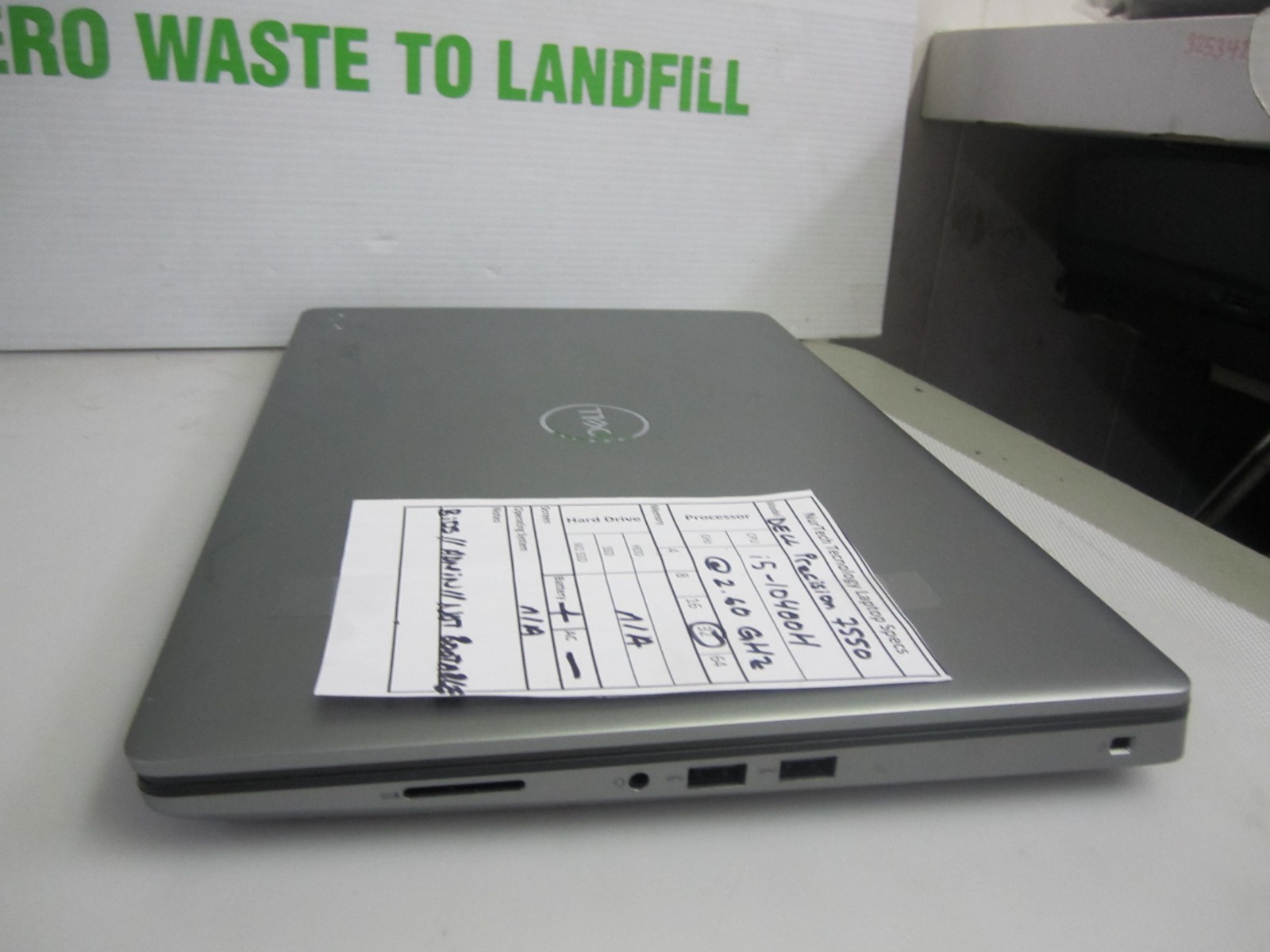 Dell Precision 7550 i5-10400H 2.60GHz 32GB NO HDD/AC/OS Laptop BIOS