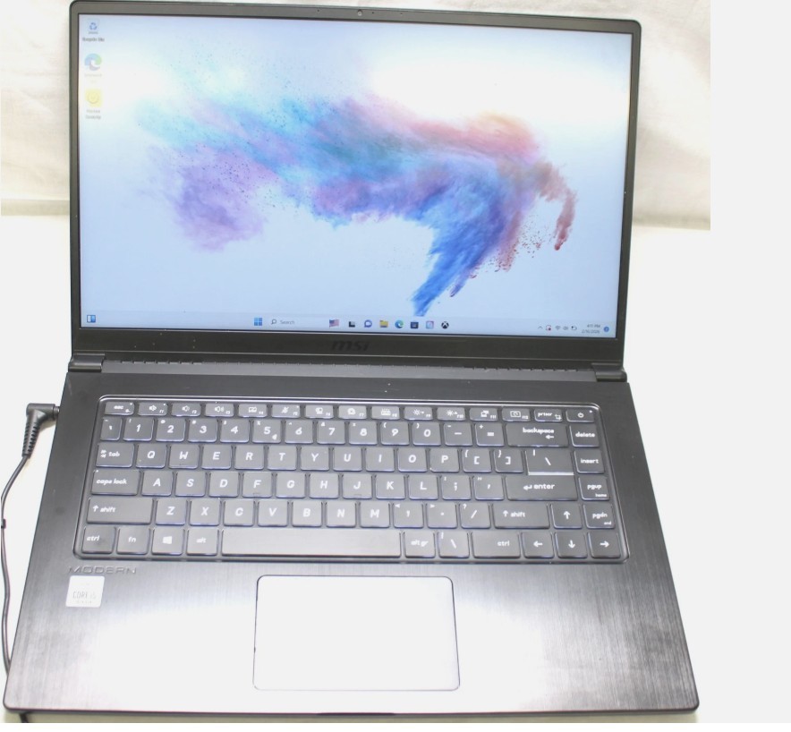 MSI Modern 15 (MS-1551) Intel Core i5-10210u 2.1GHz, 512GB SSD, 8GB RAM Laptop
