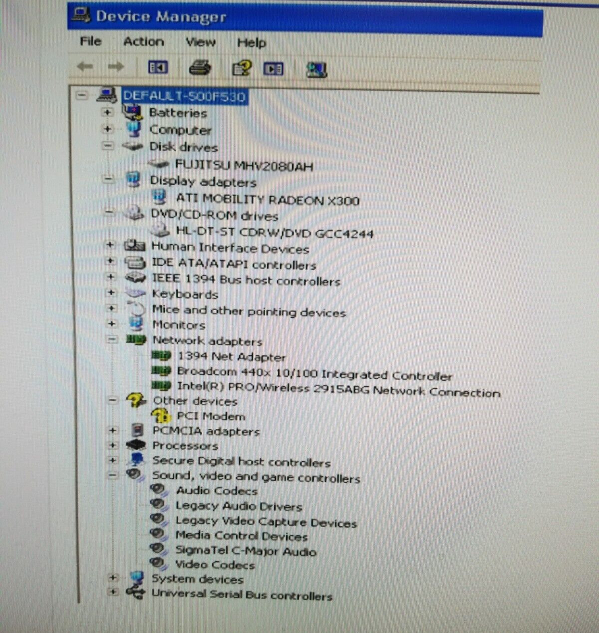 DELLInspiron 9300 Laptop 17″ 1GB 80GB HDD WinXP Radeon 300