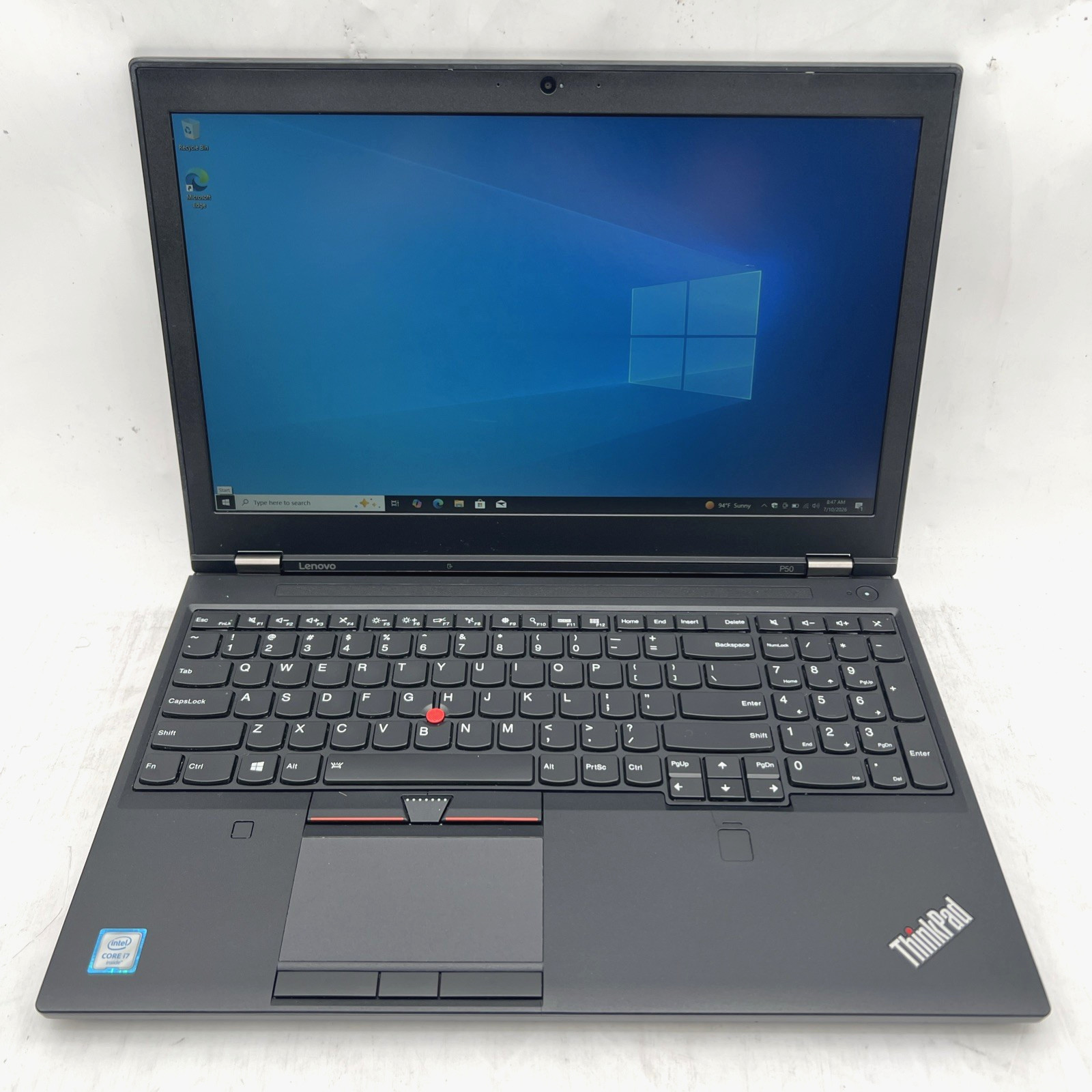 Lenovo ThinkPad P50 I7 6700HQ 2.6GHz 16GB RAM Quadro M1000M 500GB SSD Win10P