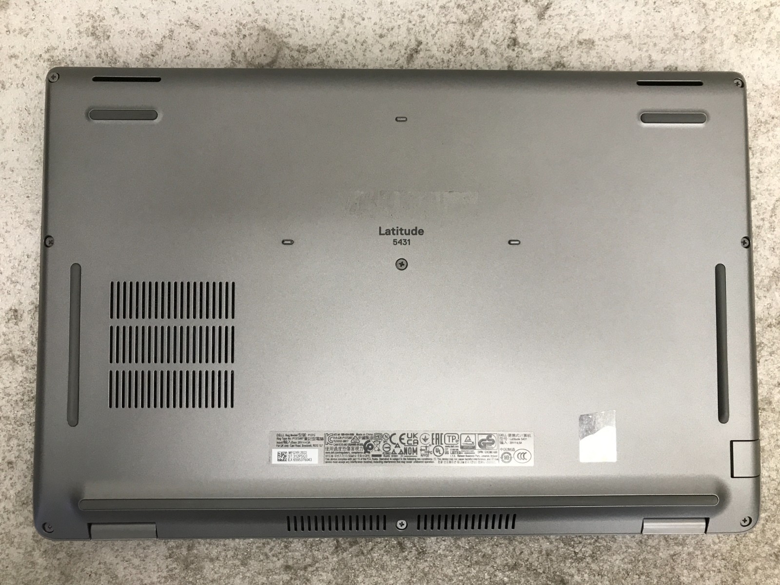 Dell Latitude 5431 / Intel Core i7-1270P 3.86GHz / 8GB RAM / No SSD