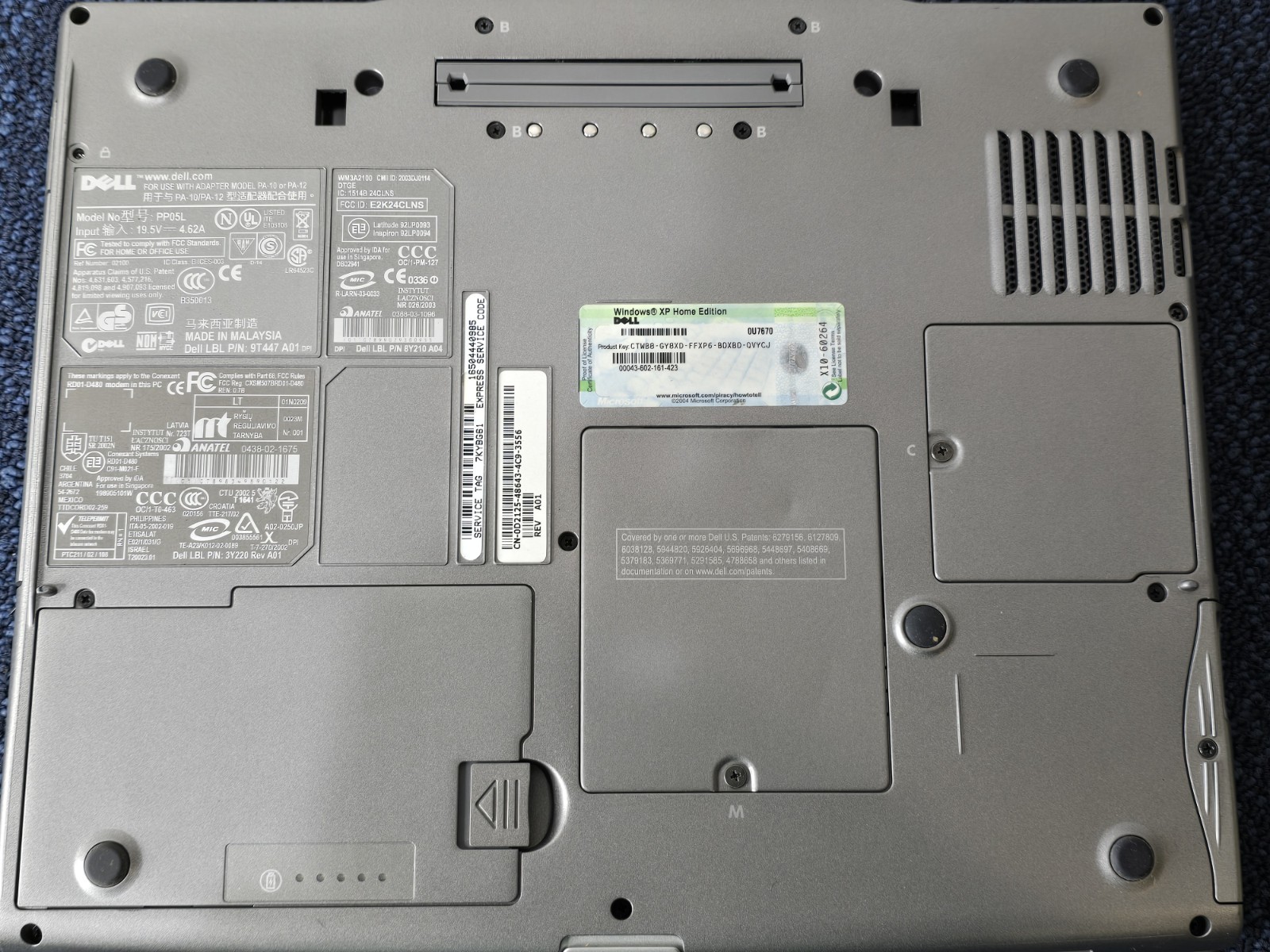 Dell Inspiron 600m Laptop Windows XP Intel M 14″ | No Pwr Cable | Read