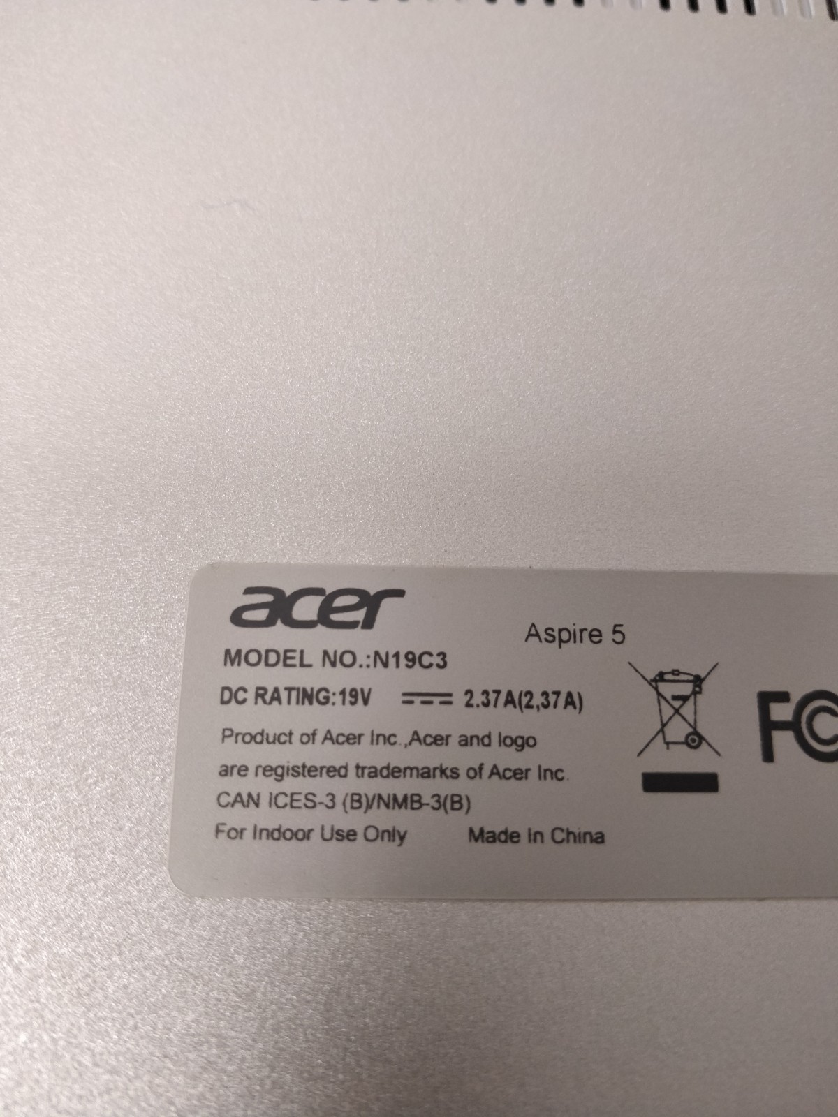 Acer Aspire A515-43-R19L AMD RYZEN 3 3200U@2.60GHz 8GB RAM NO DRIVE PARTS 8825