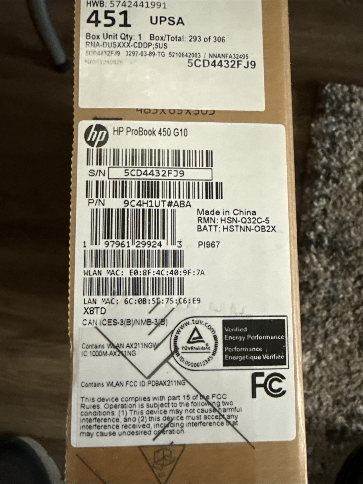 HP Probook 450 G10 15.6″ FHD i5 16GB 512GB SSD Pike Silver Windows 11 Pro NEW