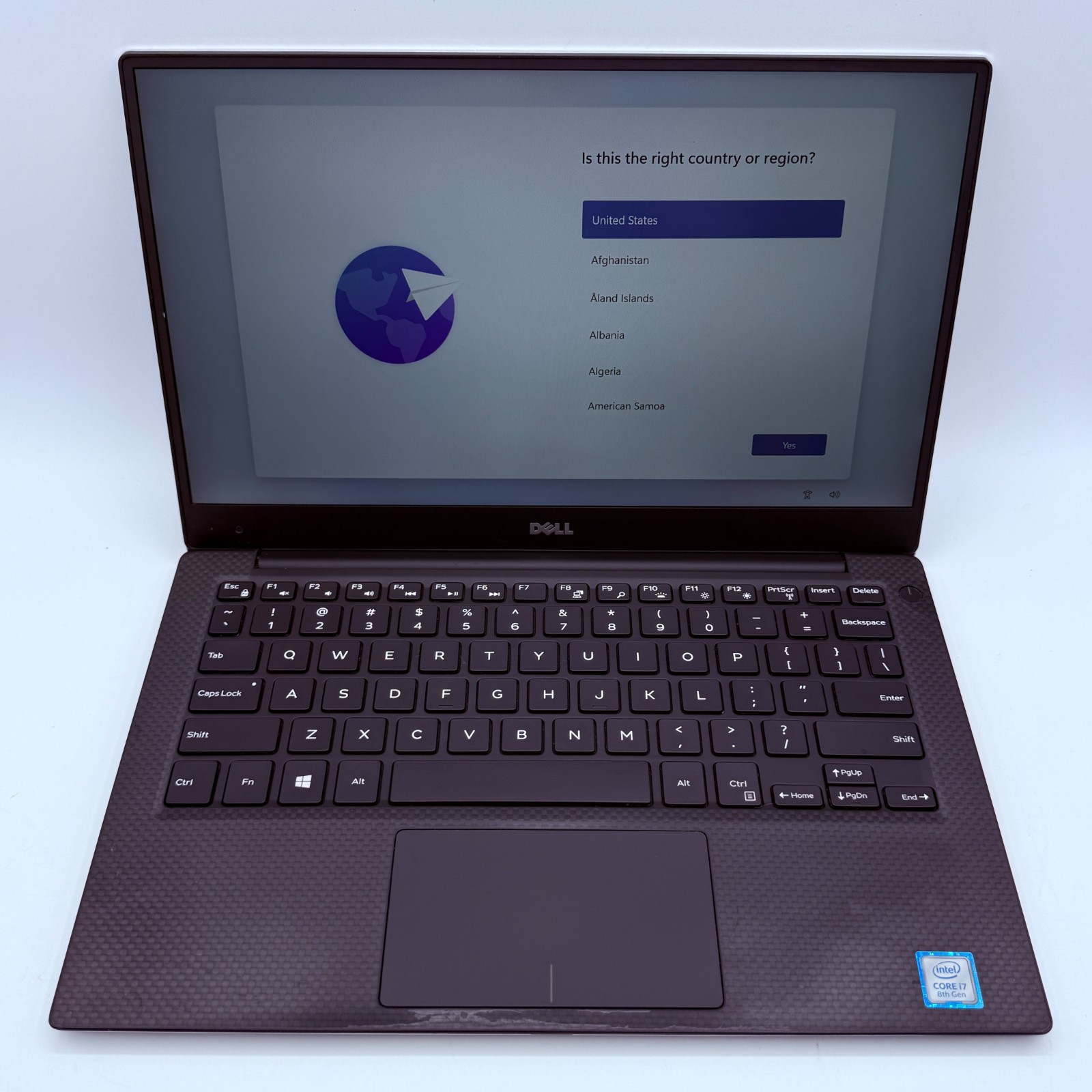 Dell XPS 13 9360 i7-8550U 8GB RAM 256GB SSD Win 11 Home Battery 87%